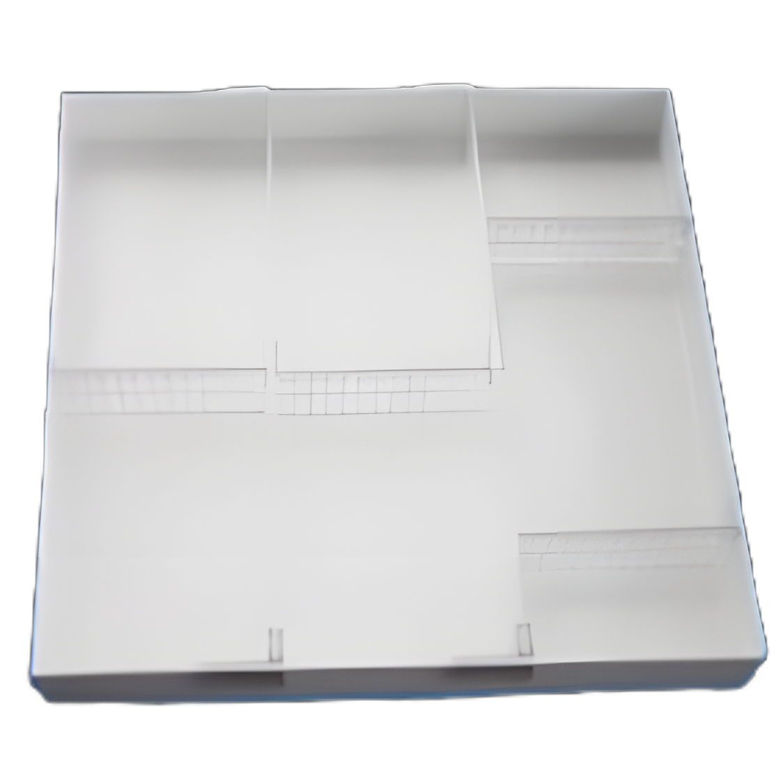 Divider Tray System 2.3 X 15-1/4 X 15-1/4 Inch White Plastic