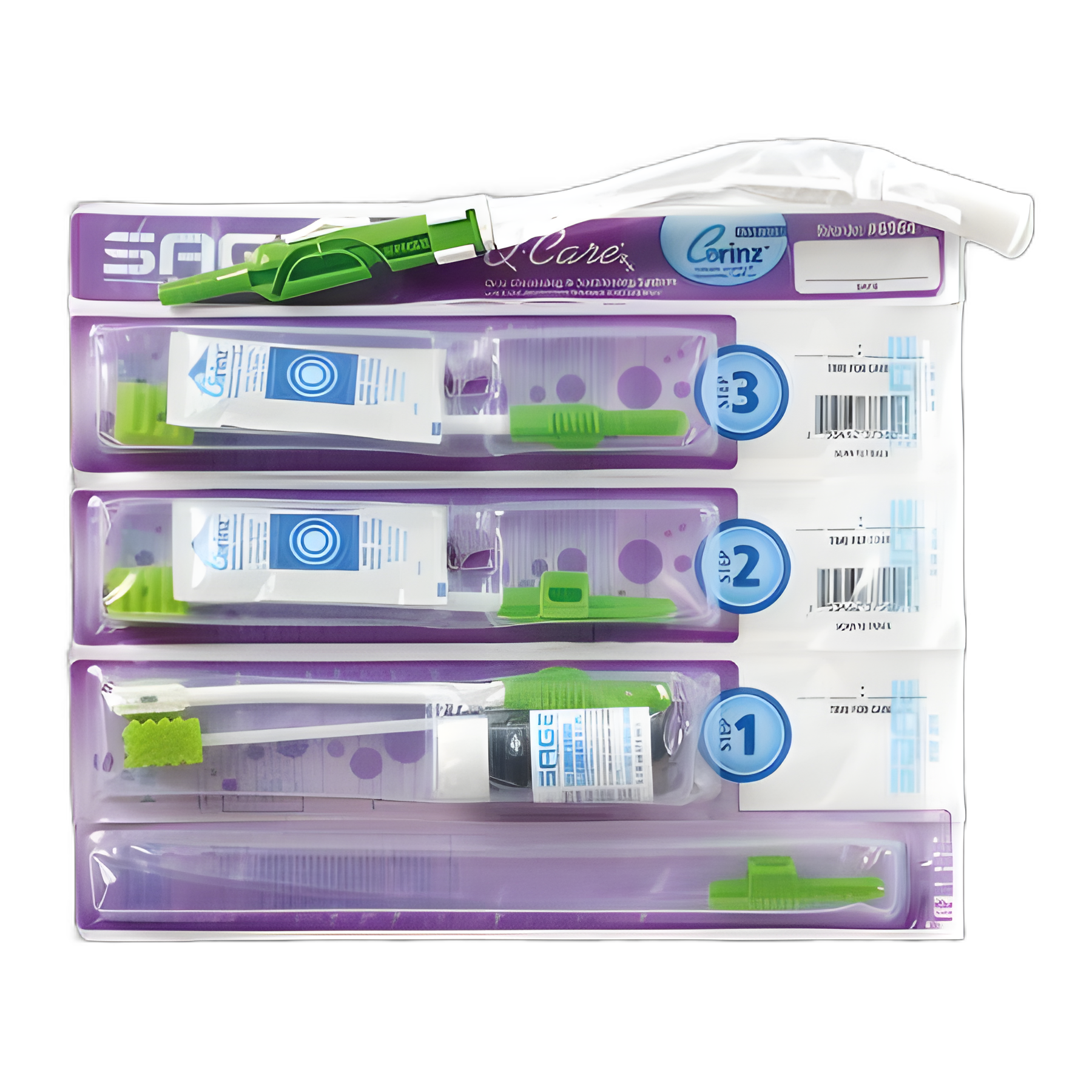 Q•Care® Oral Suctioning and Cleansing Kit with Corinz™ - NonSterile for Patient Care