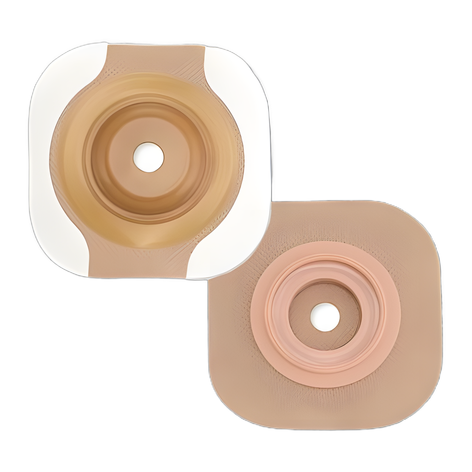 Ostomy Barrier New Image™ CeraPlus™ Precut, Extended Wear Adhesive Tape Borders 44 mm Flange Green Code System 1 Inch Opening