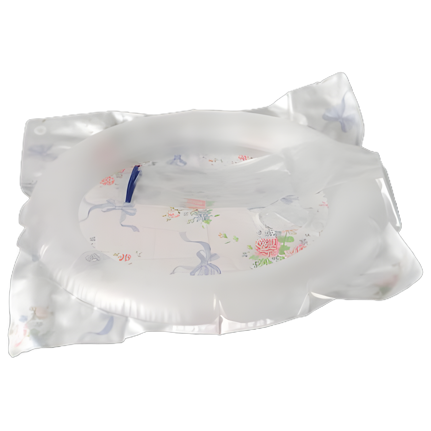Inflatable Shampoo Basin Lumex® 22.5 X 23.5 Inch Clear / Floral