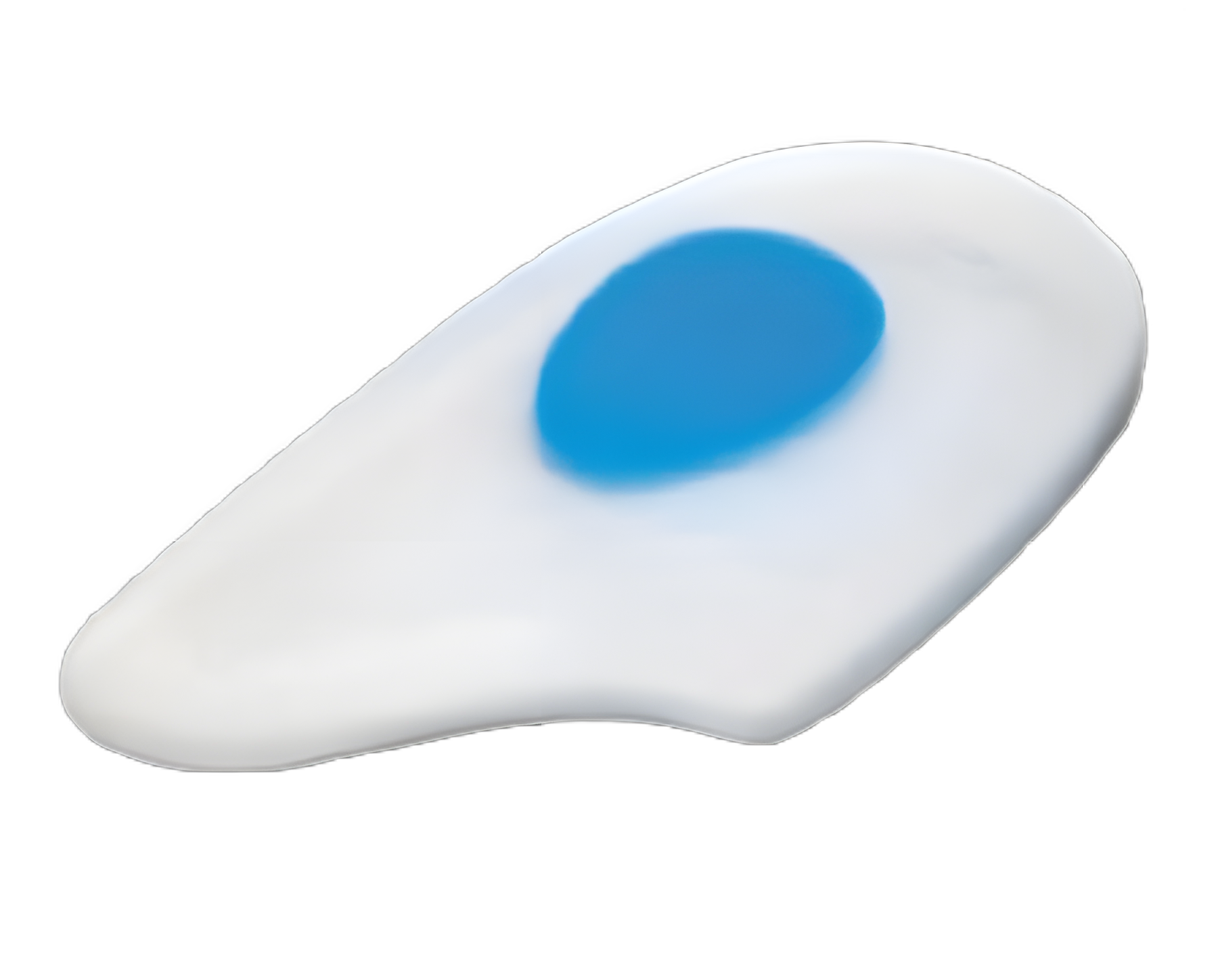 GelStep® Posted Heel Pad Medium with Soft Spur Spot - Medical Grade Silicone for Heel Pain Relief