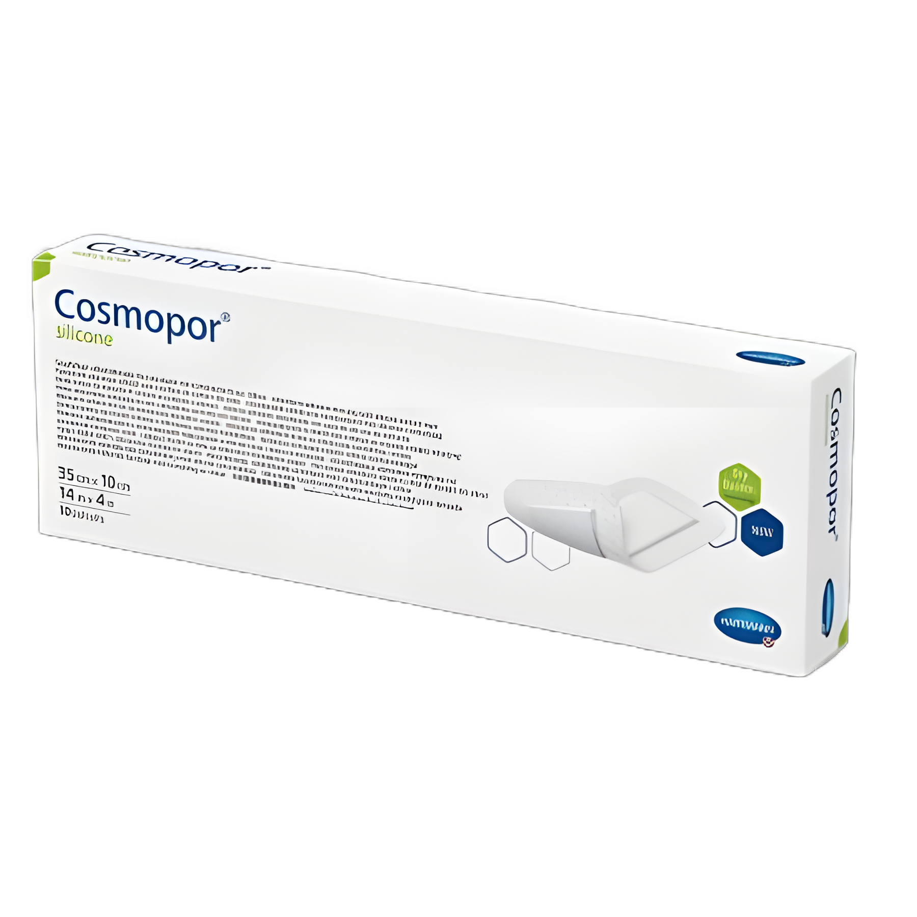 Island Dressing Cosmopor® 4 X 10 Inch Rectangle Sterile