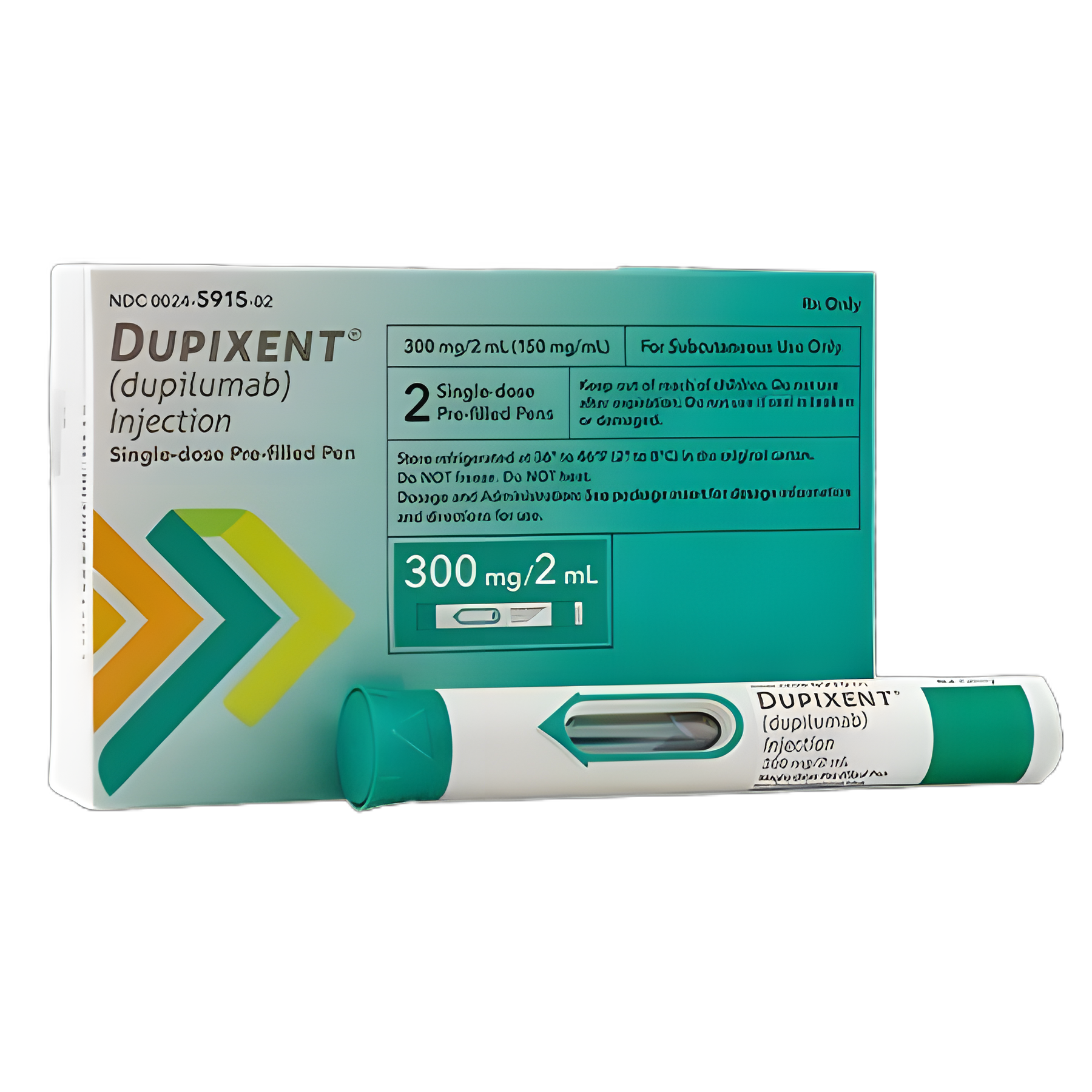 Dupixent® Dupilumab 300 mg/2 mL Prefilled Injection Pen for Atopic Dermatitis