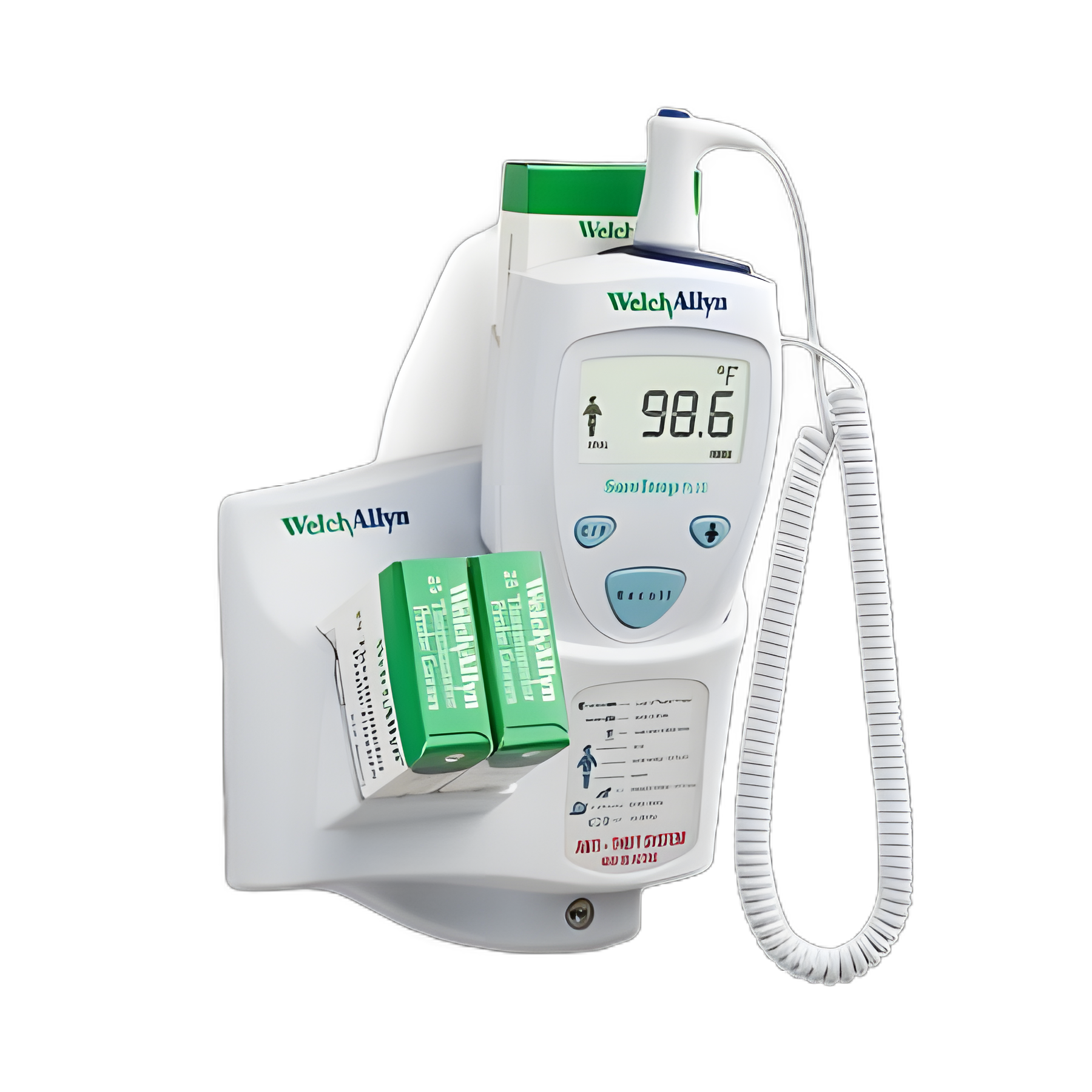 Electronic Probe Thermometer SureTemp® Oral / Rectal / Axillary Probe Wall Mount - 01690-400