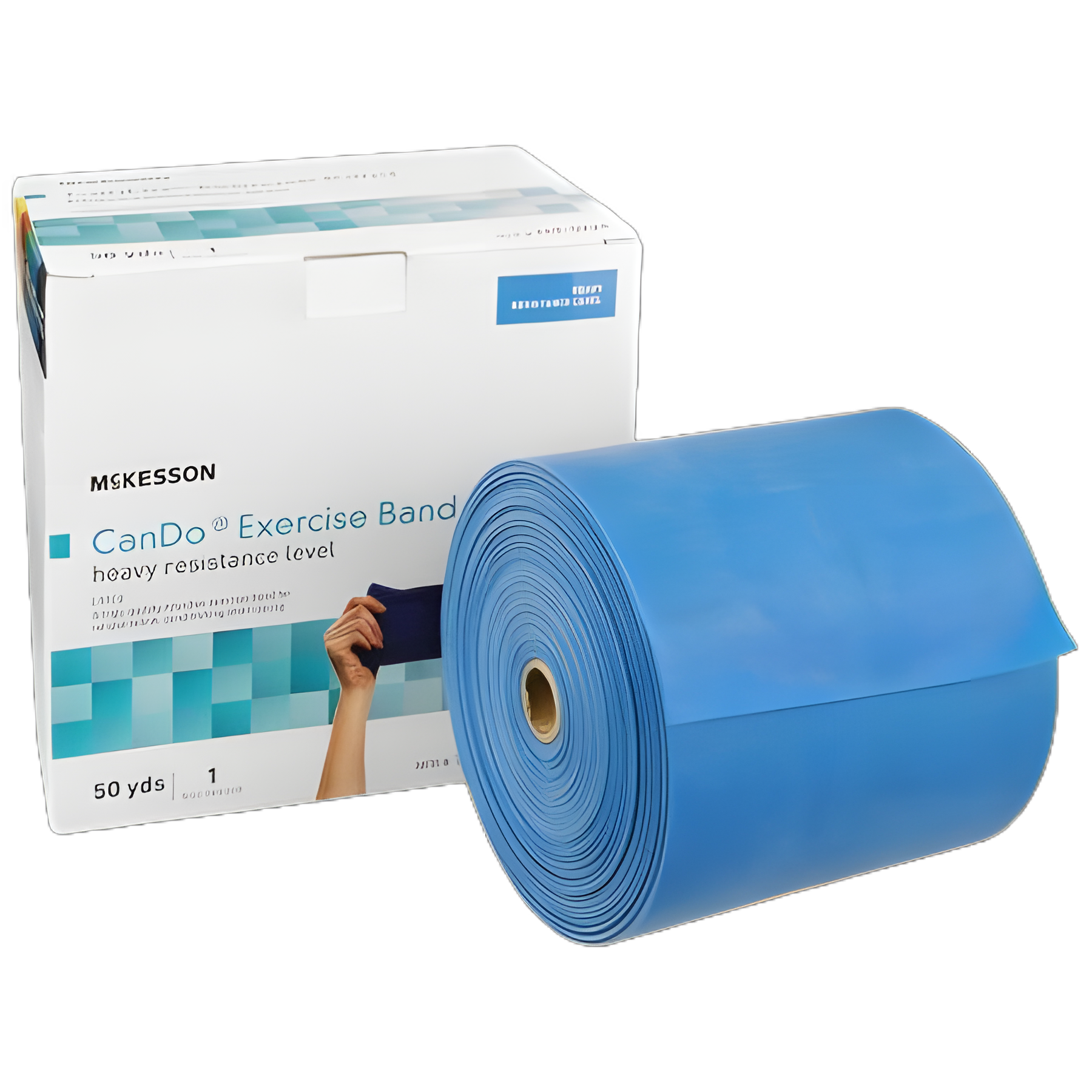 McKesson CanDo® Blue Heavy Resistance Band 5 Inch X 50 Yard for Physical Therapy and Fitness