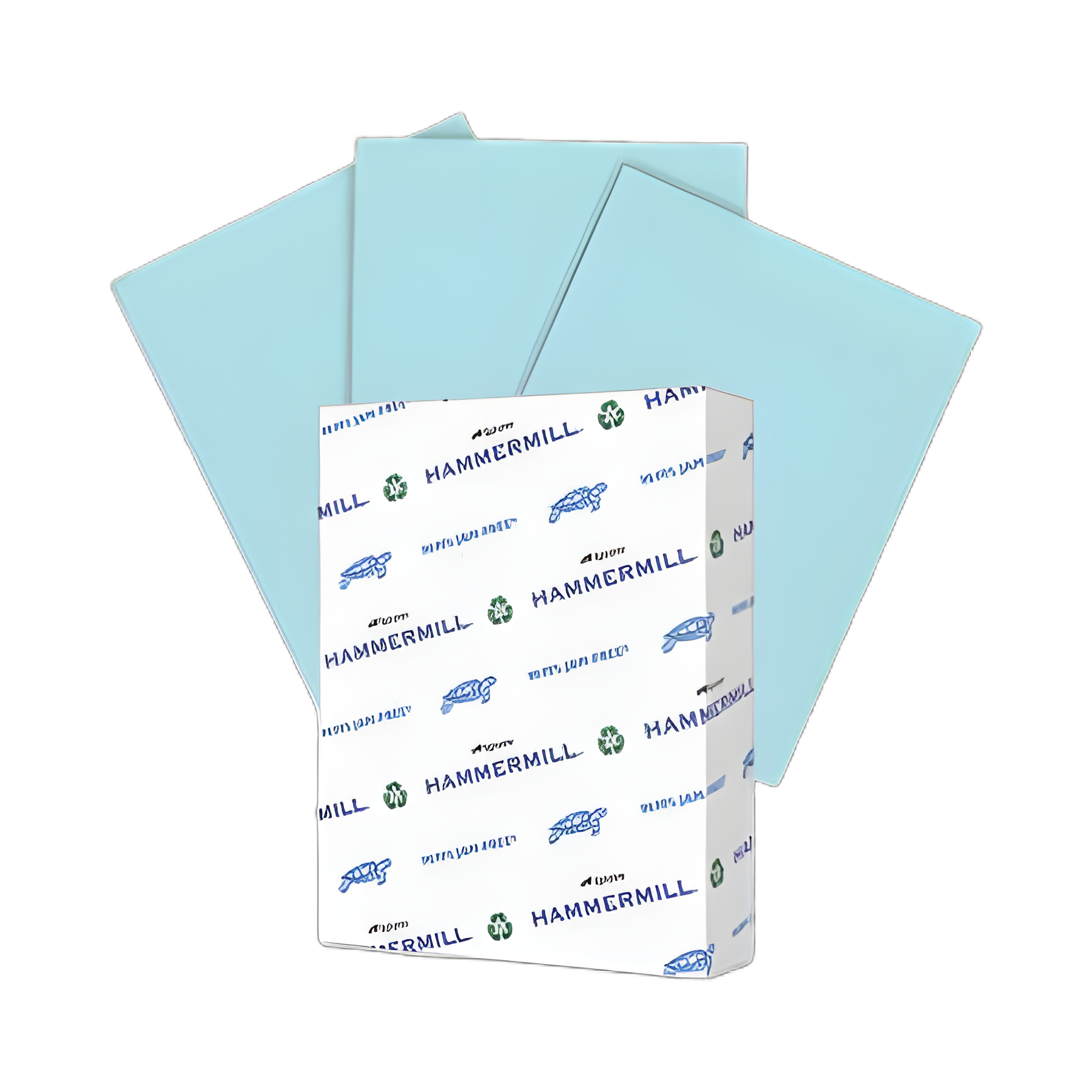 Colors Print Paper, 20 lb Bond Weight, 8.5 x 11, Blue, 500/Ream