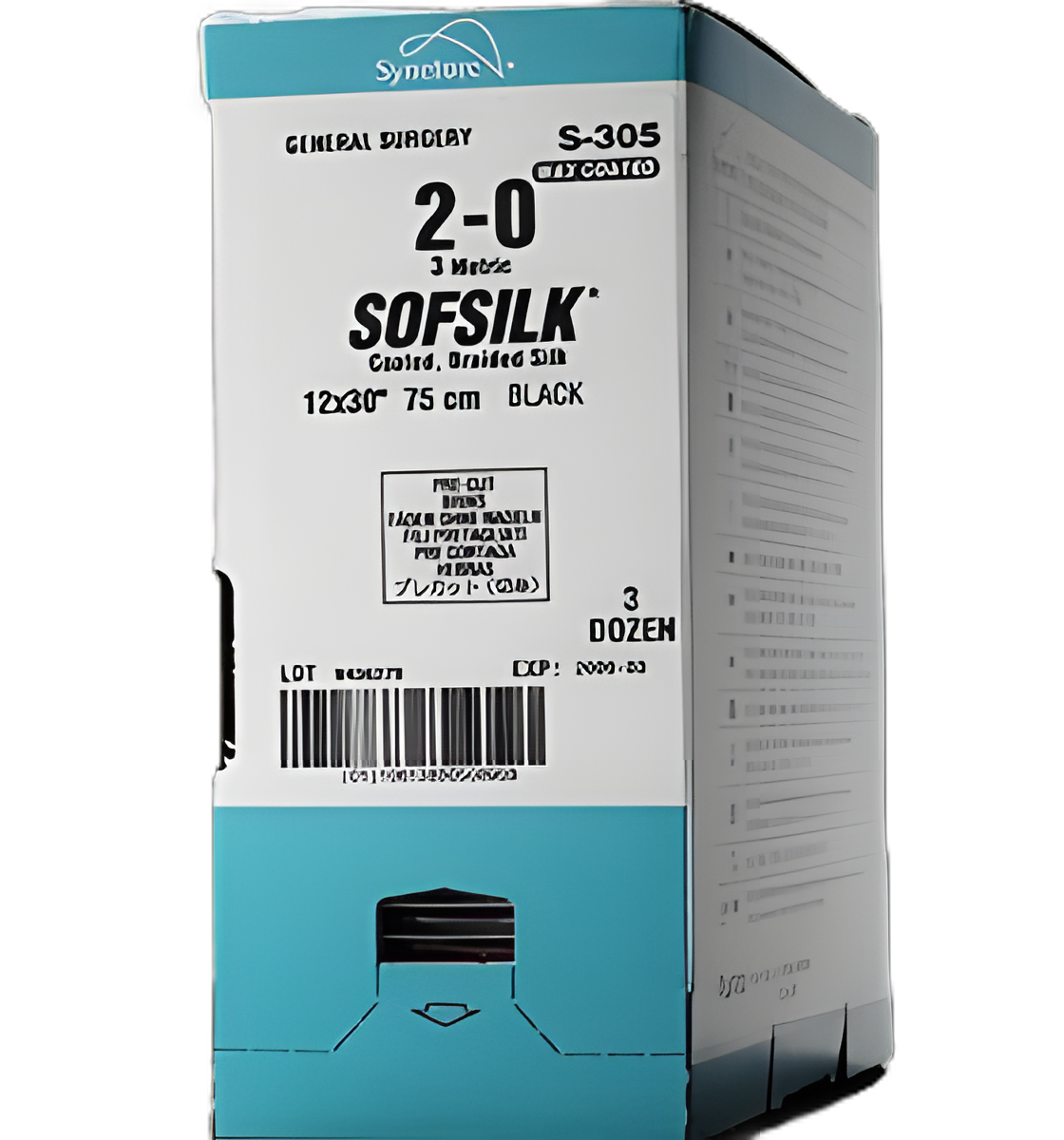 Nonabsorbable Suture without Needle Sofsilk™ Silk Braided Size 5