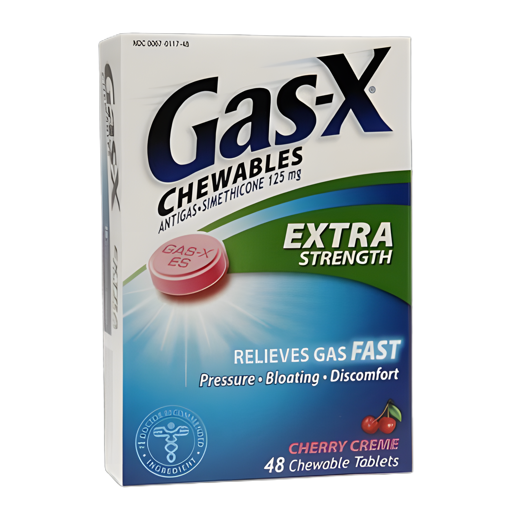 Gas Relief Gas-X® 125 mg Strength Chewable Tablet 48 per Bottle