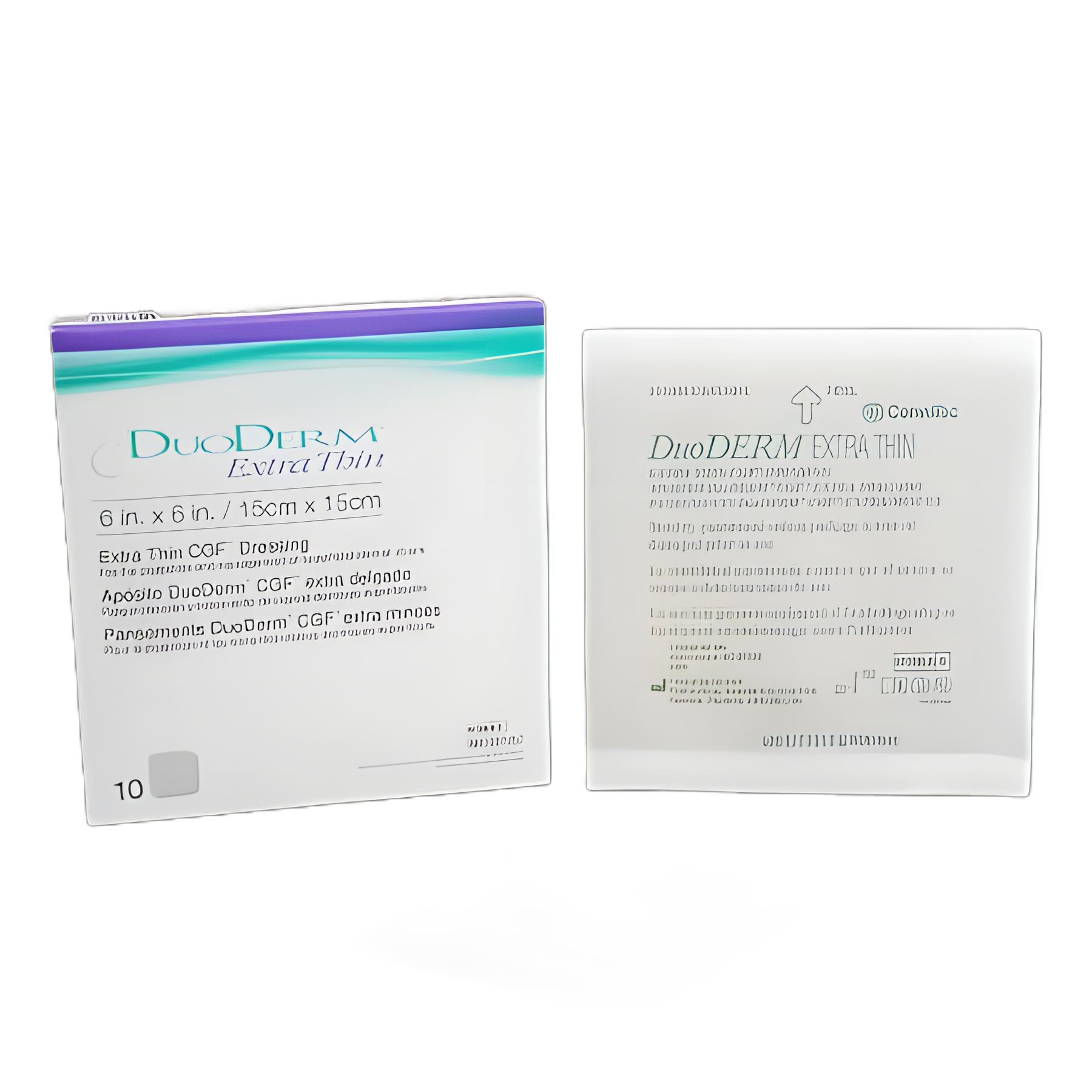 Thin Hydrocolloid Dressing DuoDERM® Extra Thin 6 X 6 Inch Square