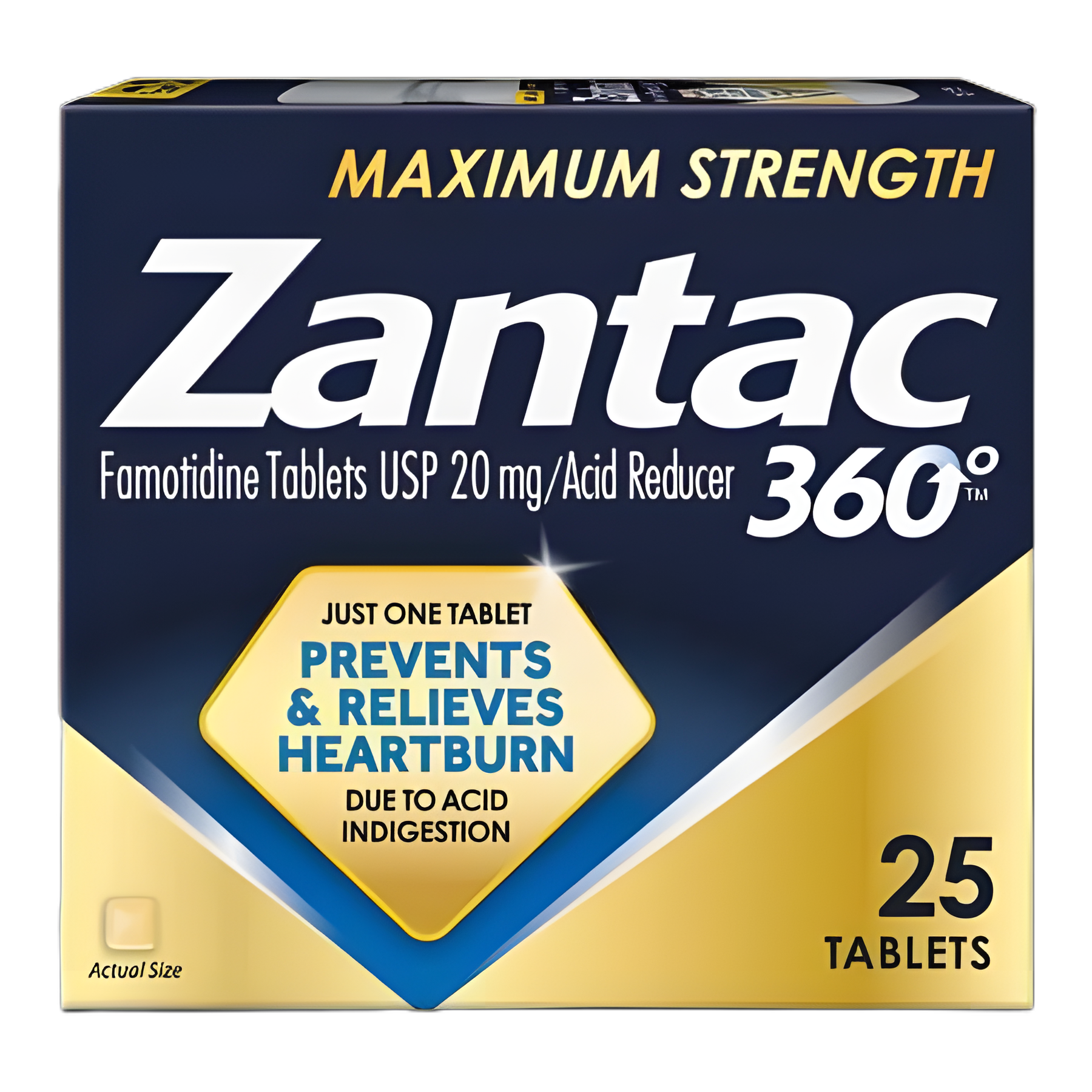Zantac® Ranitidine HCl 20 mg Tablet Bottle 25 Tablets