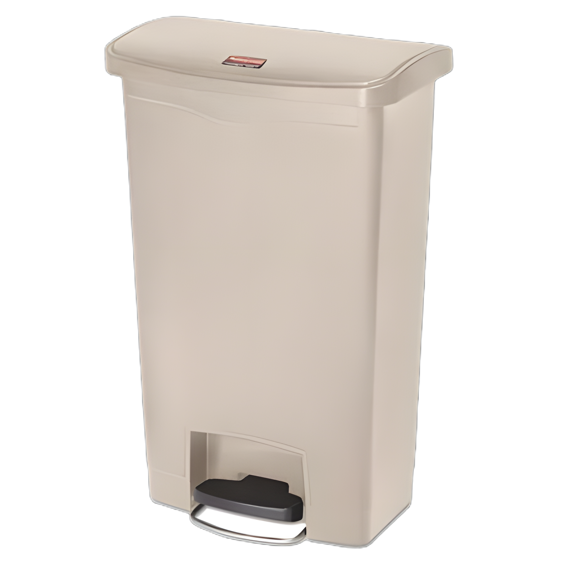 Streamline Resin 13-Gallon Step-On Waste Container for Healthcare Facilities, Beige