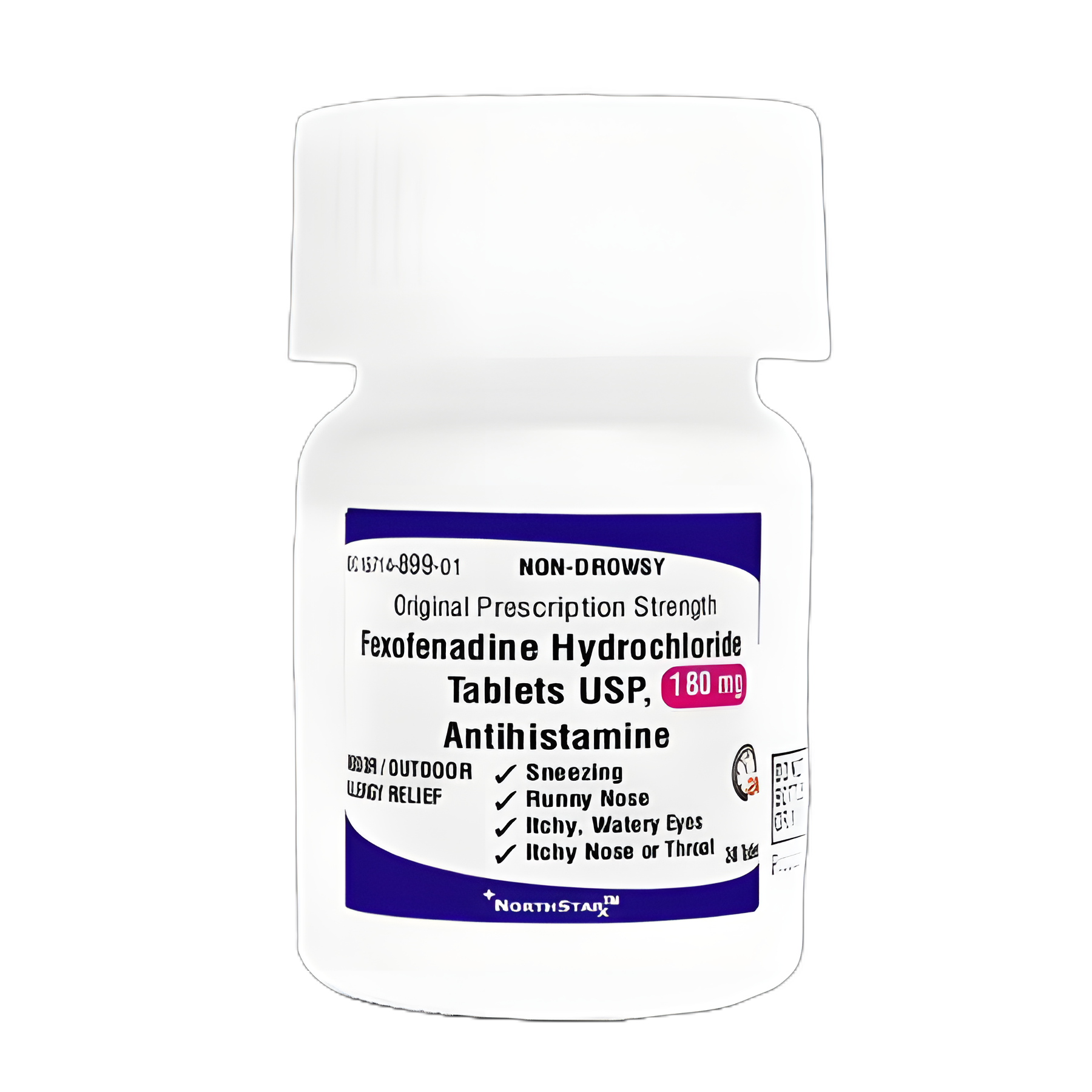 NorthStar Allergy Relief 180mg Tablets - 30 Count Bottle