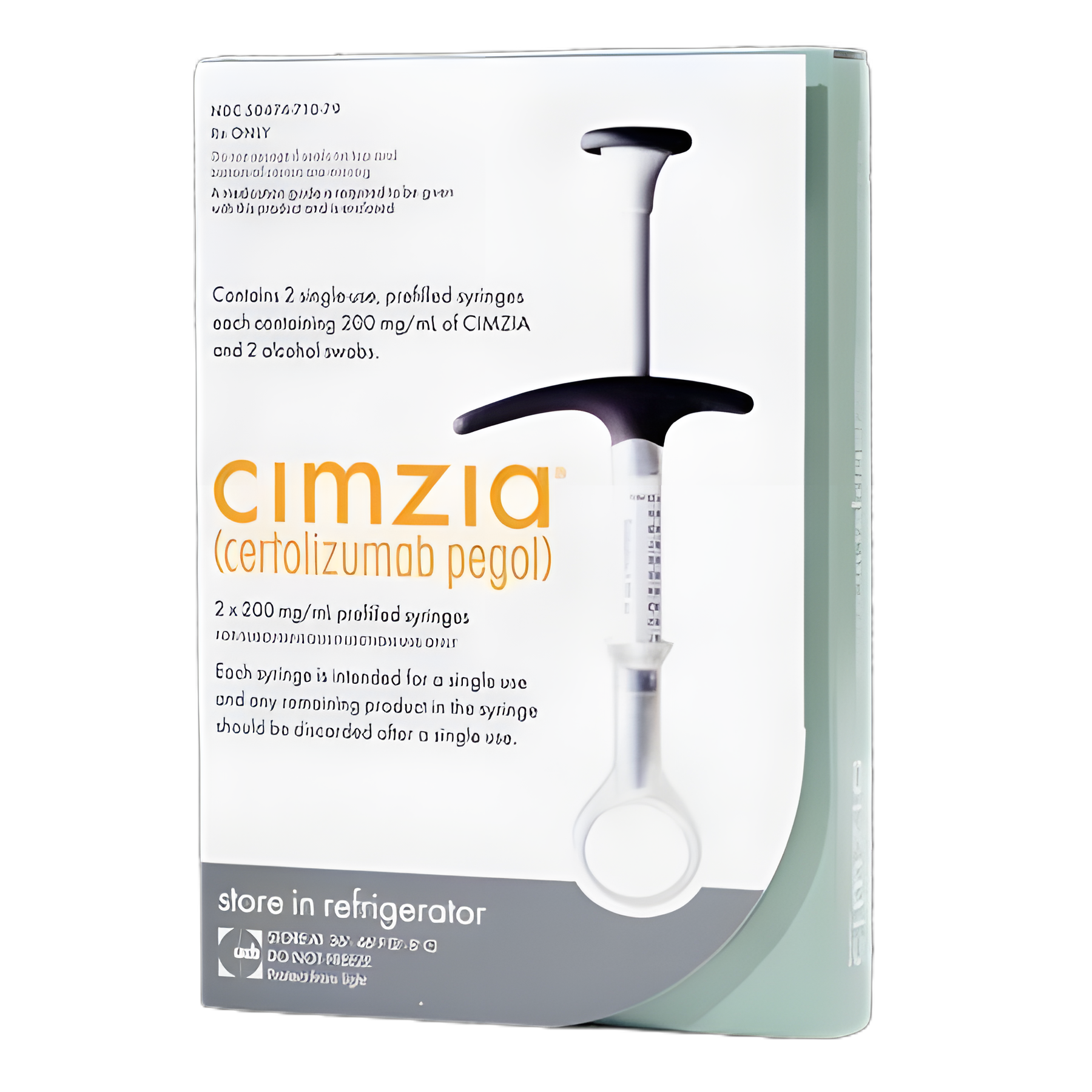 Cimzia® Certolizumab Pegol 200 mg / mL Injection Prefilled Syringe 1 mL