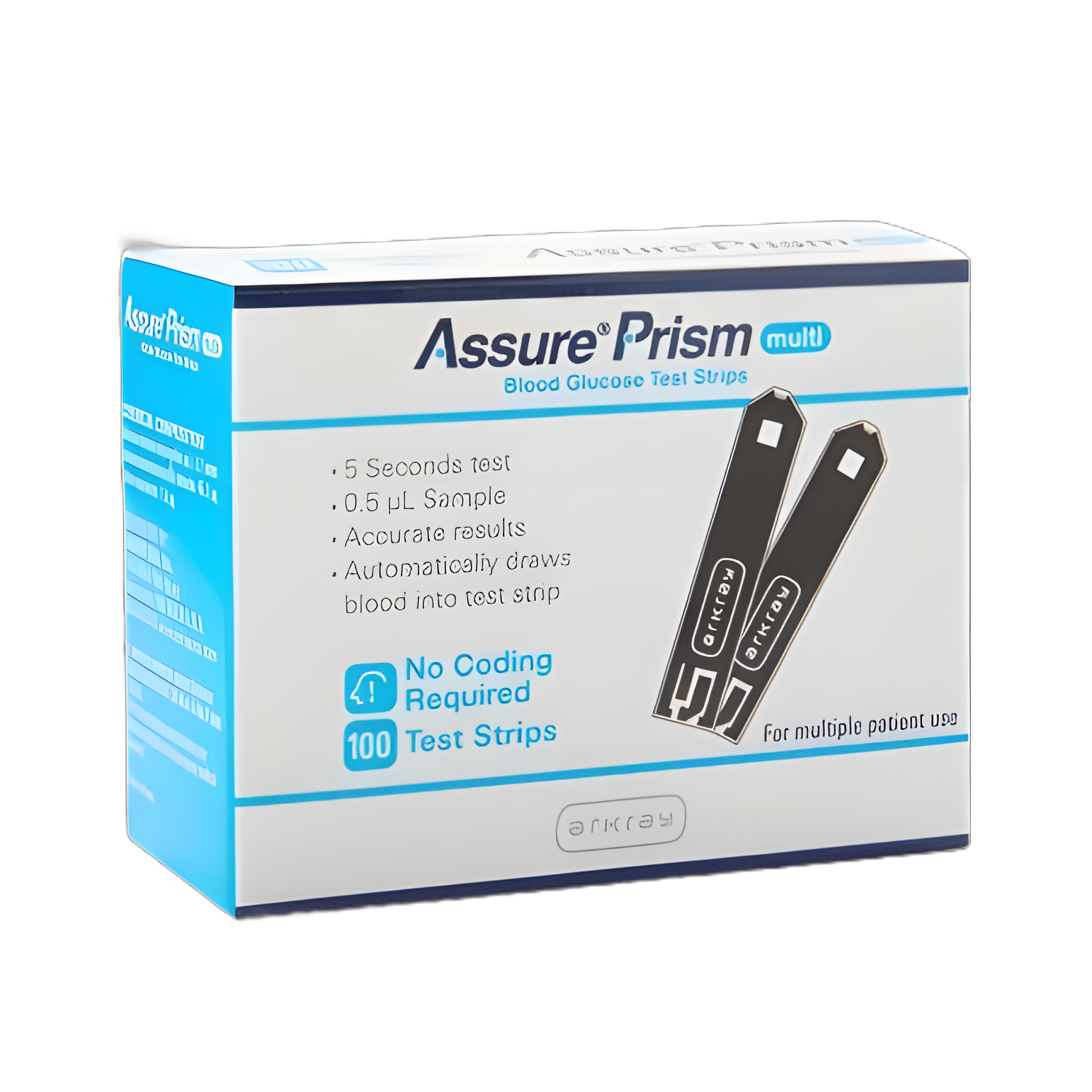 Blood Glucose Test Strips ASSURE® Prism Multi 50 per Box