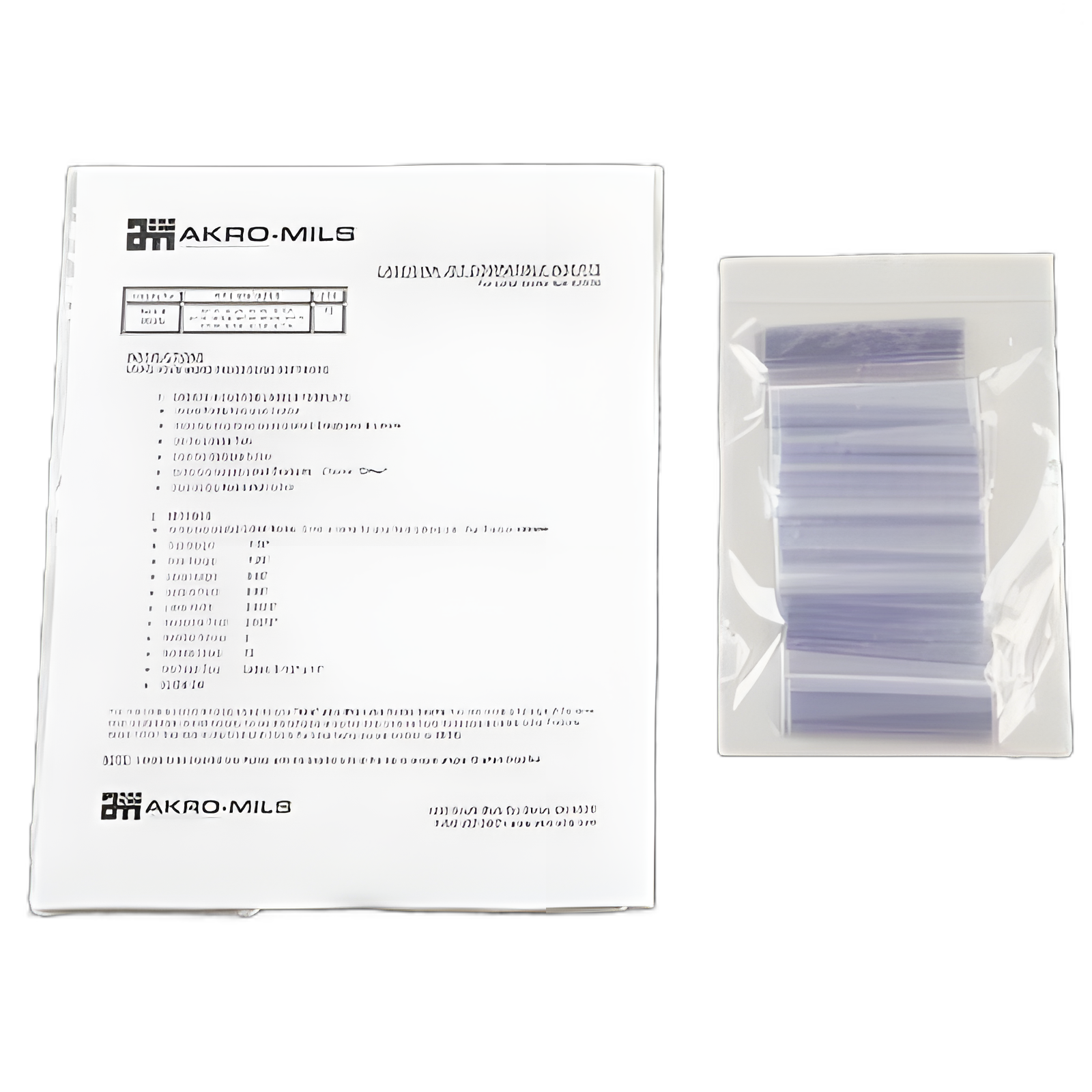 Akro-Mils Clear Plastic Storage Bin Card Holder 3 X 13/16 Inch - Pack of 25