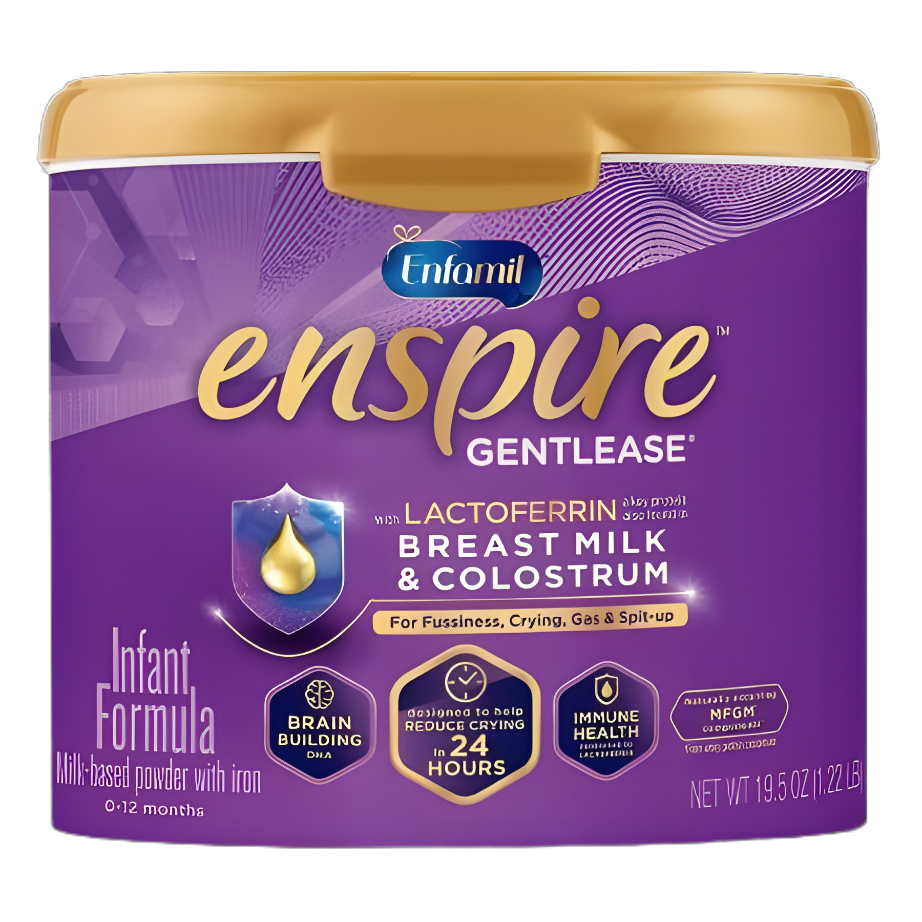 Infant Formula Enfamil® Enspire™ Gentlease® Unflavored 19.5 oz. Tub Powder Milk-Based Fussiness / Gas / Crying