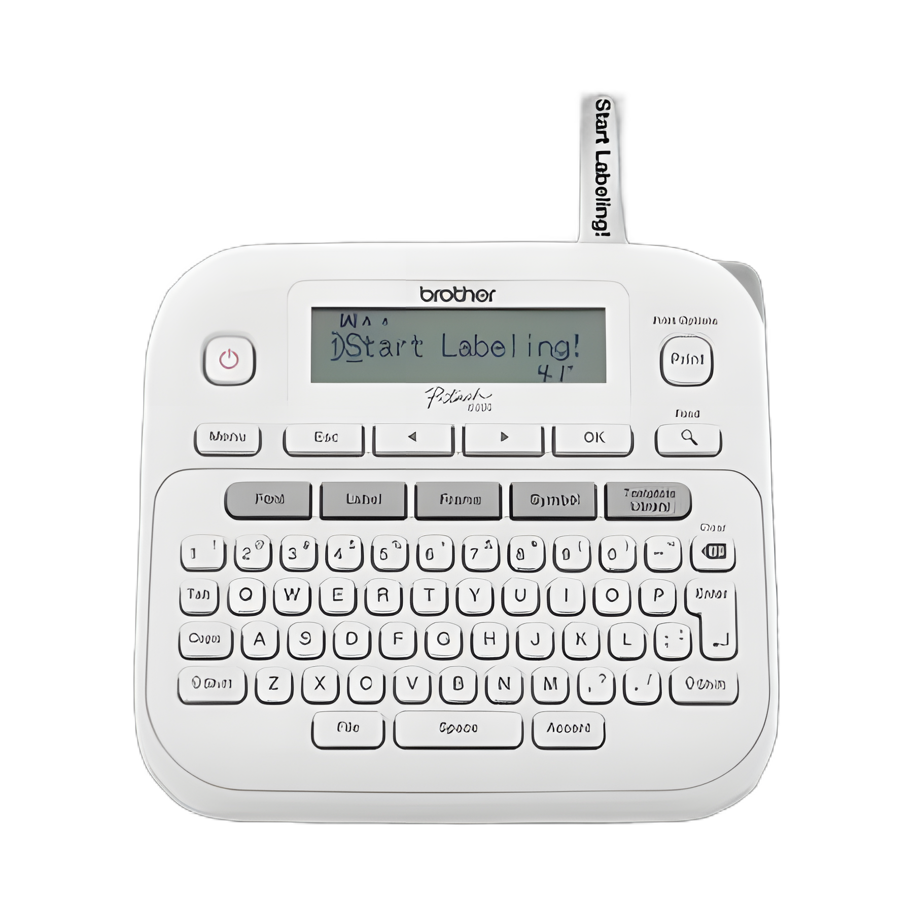 P-Touch PT-D220 Label Maker, 2 Lines, 3.9 x 9.3 x 10.2