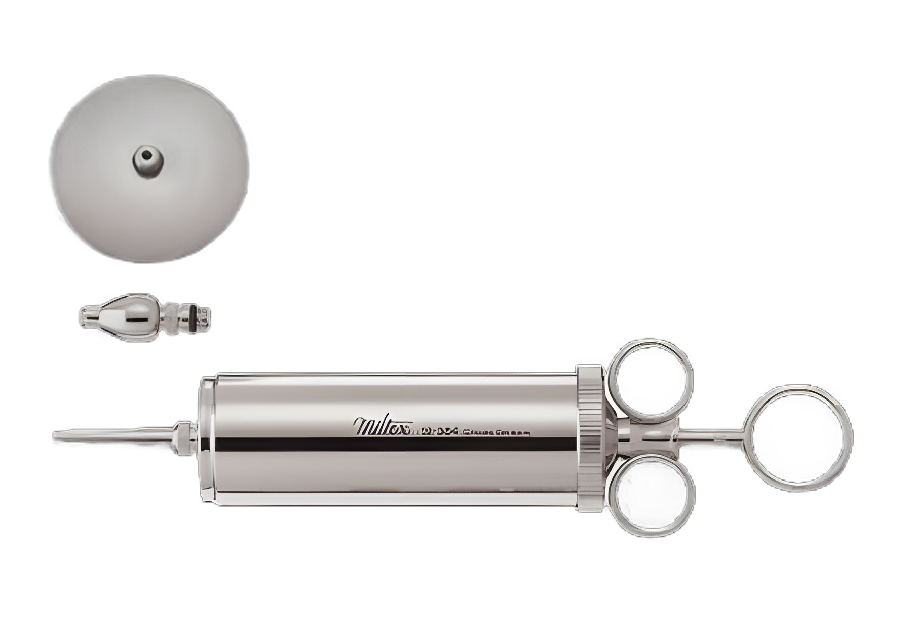 Irrigation Bulb Syringe Stainless Steel NonSterile Reusable 3 oz.
