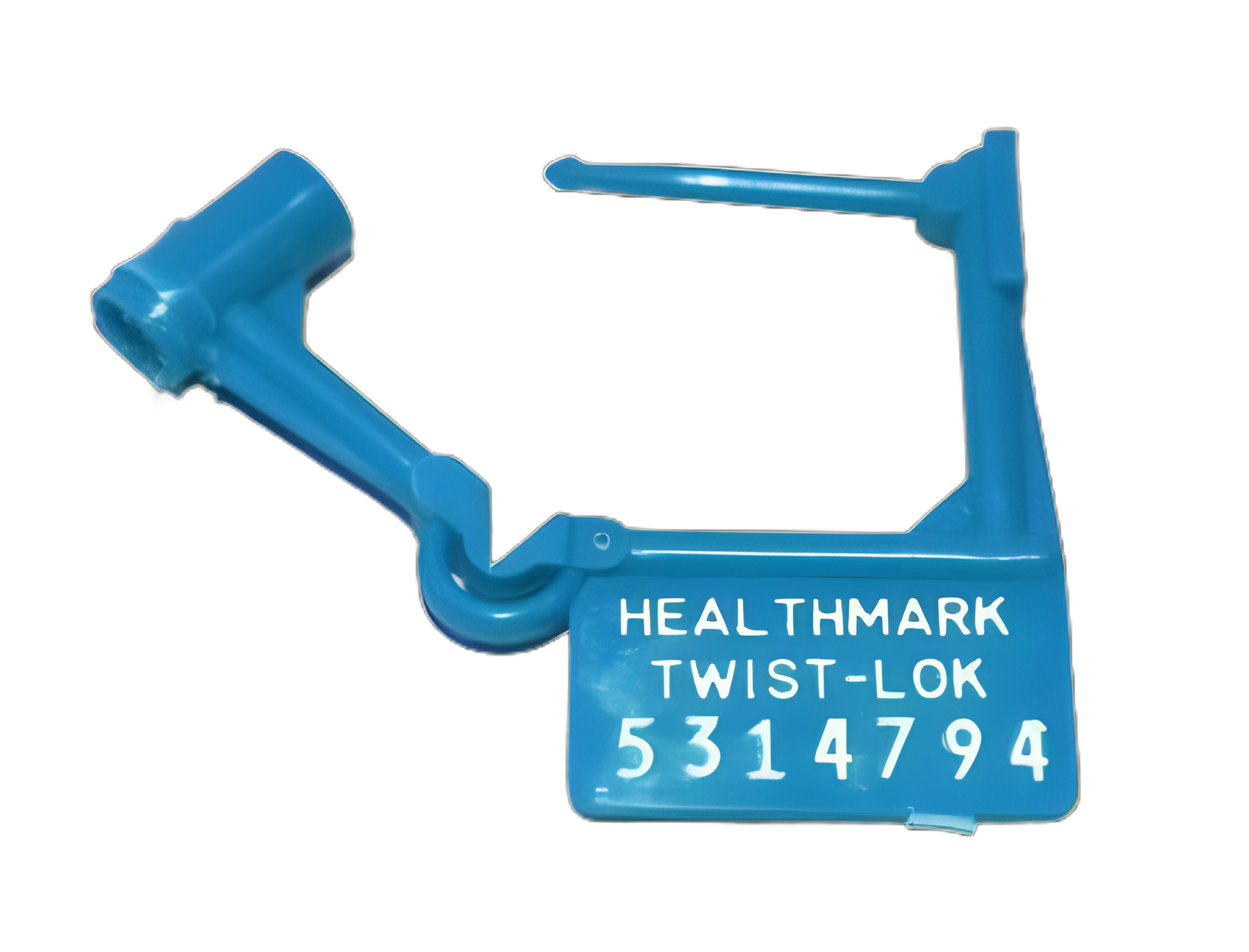 Tamper Evident Seal Twist-Loks Numbered Blue Plastic 1 Inch