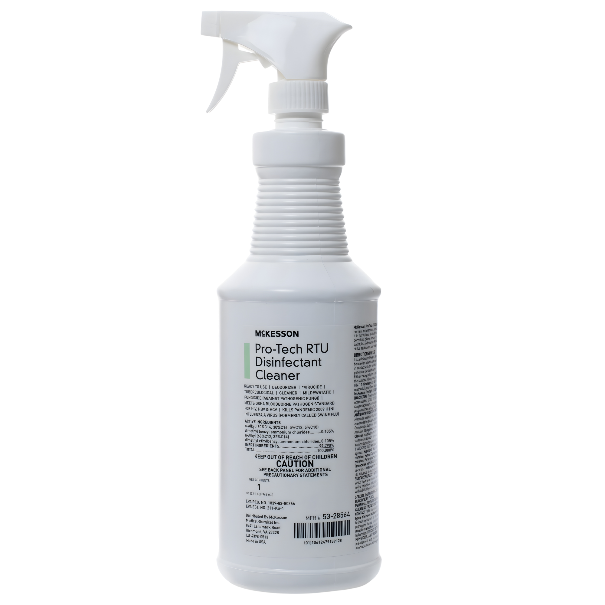 Surface Disinfectant Cleaner McKesson Pro-Tech Quaternary Based J-Fill® Dispensing Systems Liquid 32 oz. Bottle Floral Scent NonSterile