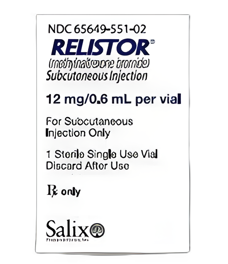 Relistor® Methylnaltrexone Bromide 12 mg / 0.6 mL Injection Single-Use Vial 0.6 mL