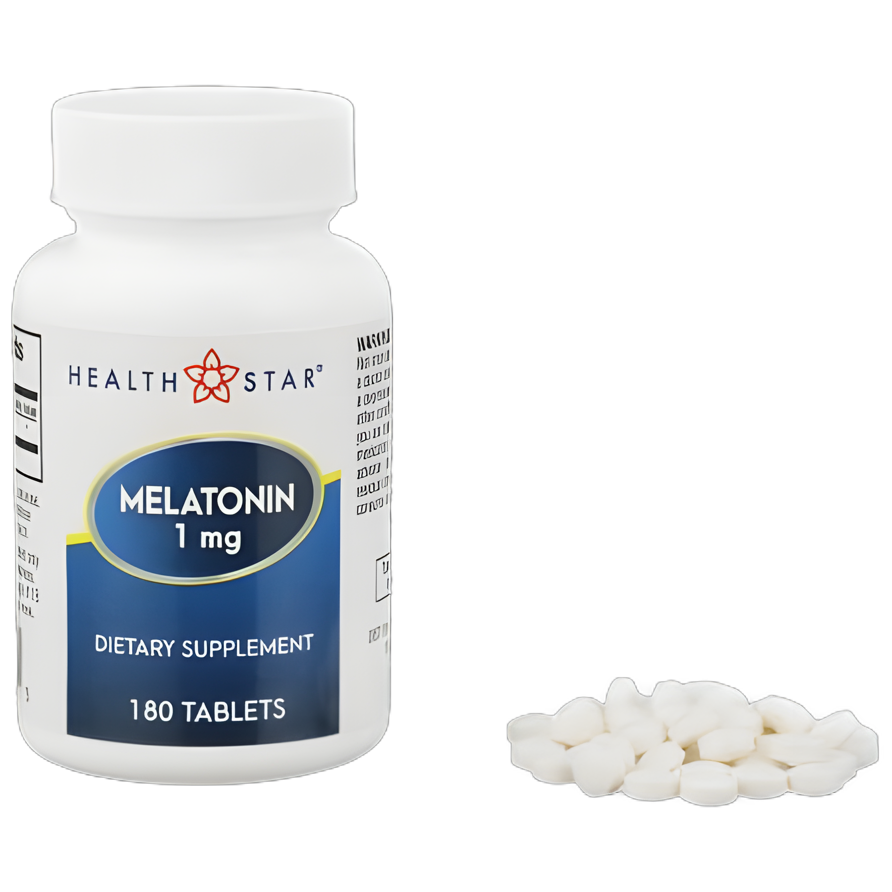 Geri-Care® Natural Sleep Aid Melatonin 1mg Tablets - 180 Count