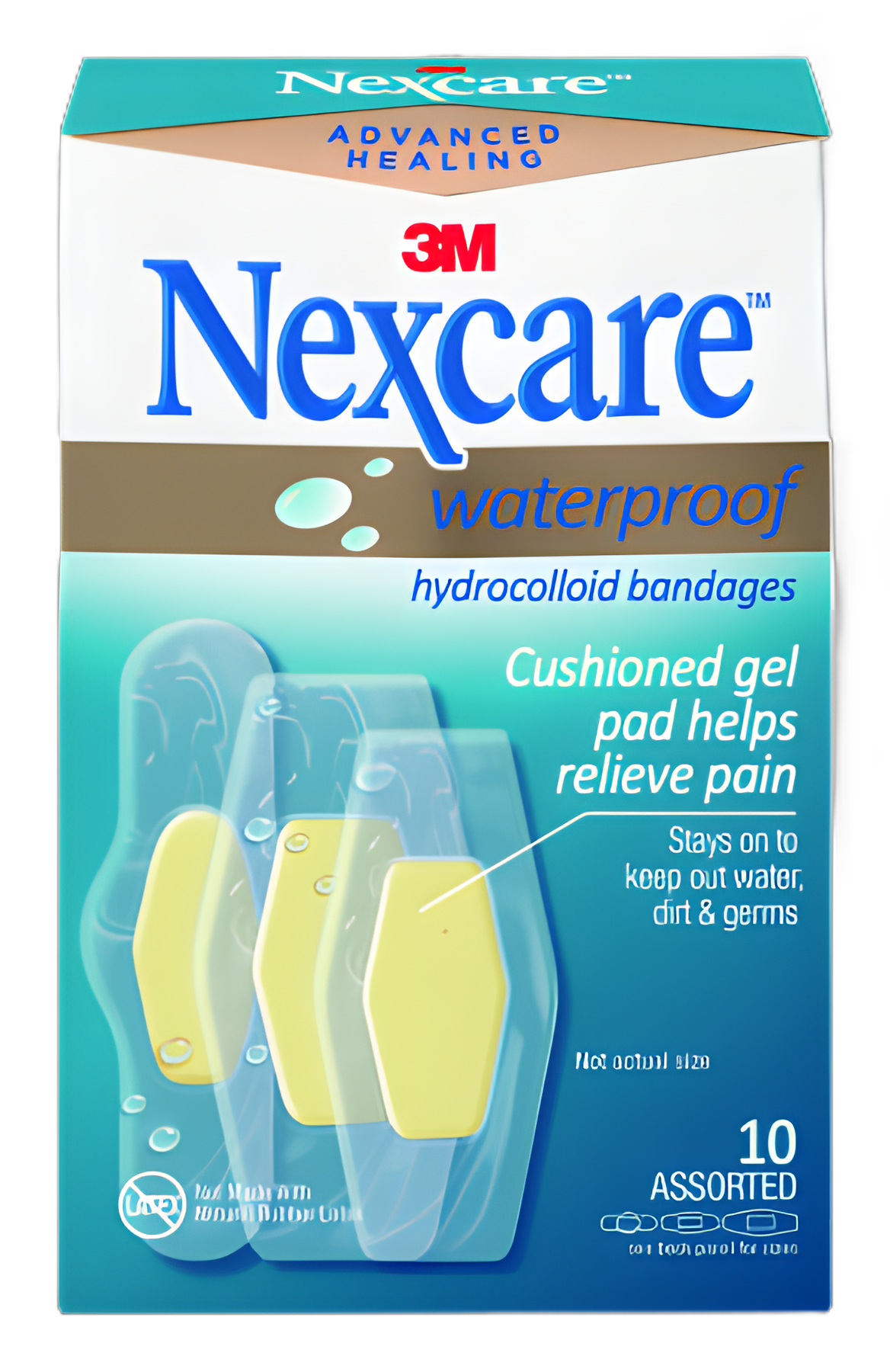 Nexcare™ Waterproof Adhesive Strips for Optimal Healing - Sterile Hydrocolloid Bandages