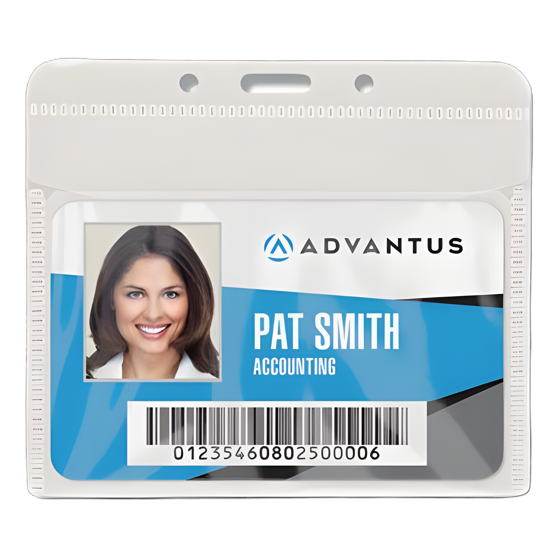 PVC-Free Badge Holders, Horizontal, Clear 4.5" x 4" Holder, 4.13" x 3.25" Insert, 50/Pack