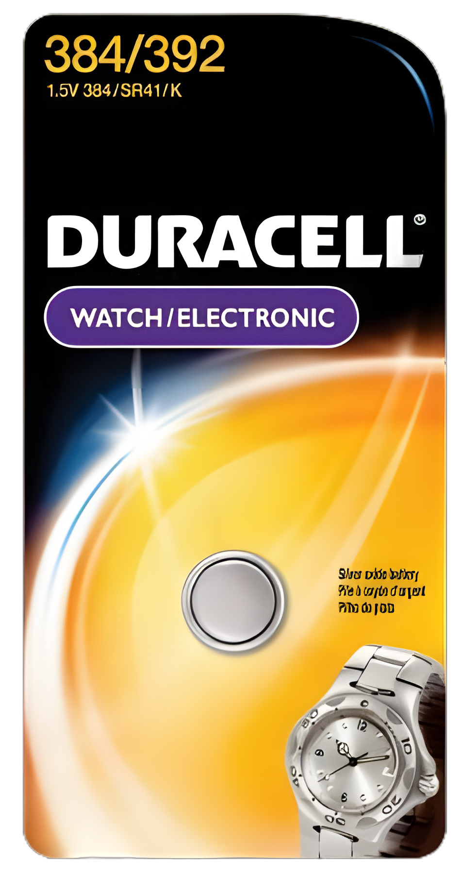 Duracell® Silver Oxide 384/392 Coin Cell Battery 1.5V - Medical & Home Use