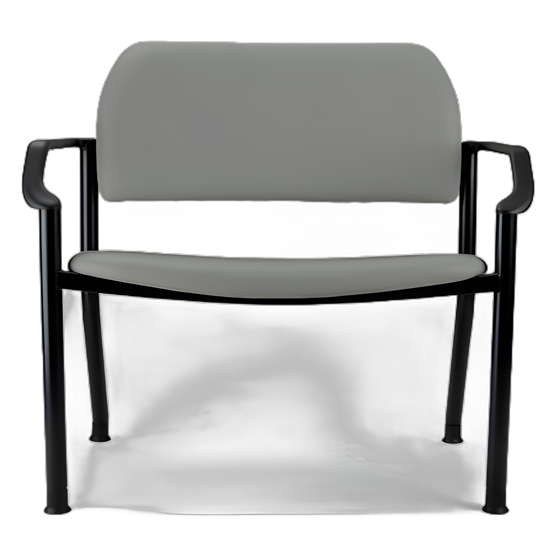 Ritter 282 Lunar Gray Vinyl Side Chair with Armrests by Midmark
