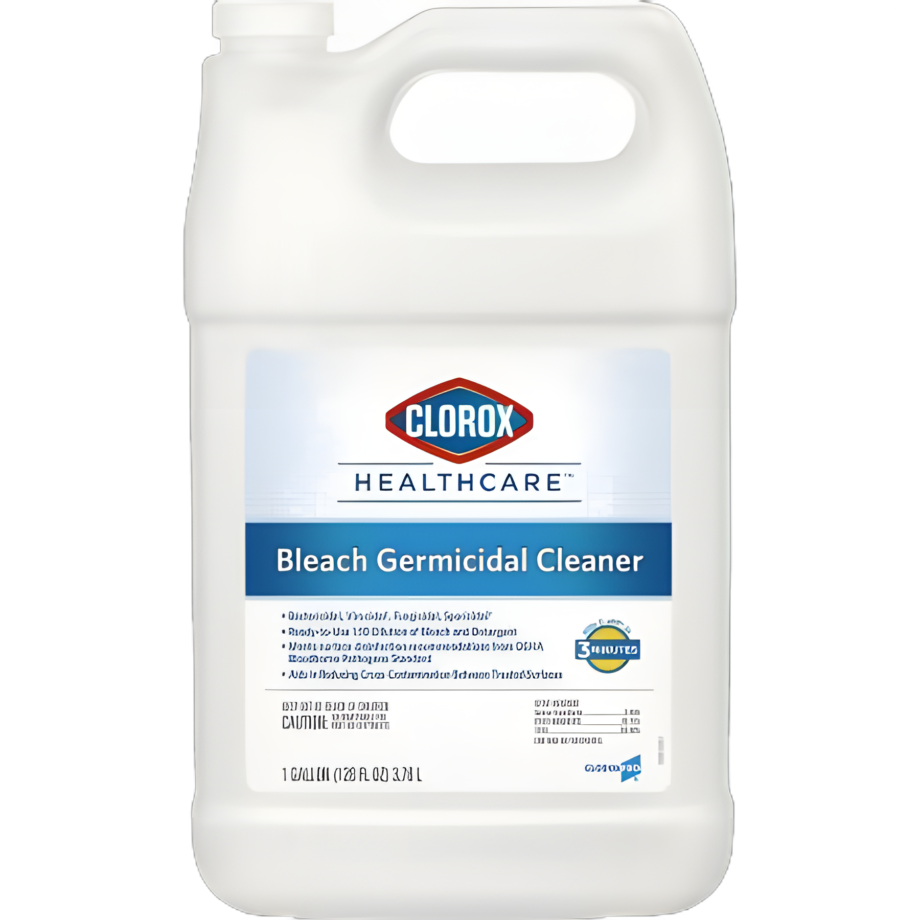 Clorox Healthcare® Bleach Germicidal Surface Disinfectant Cleaner Refill Manual Pour Liquid 1 gal. Jug Fruity Floral Bleach Scent NonSterile