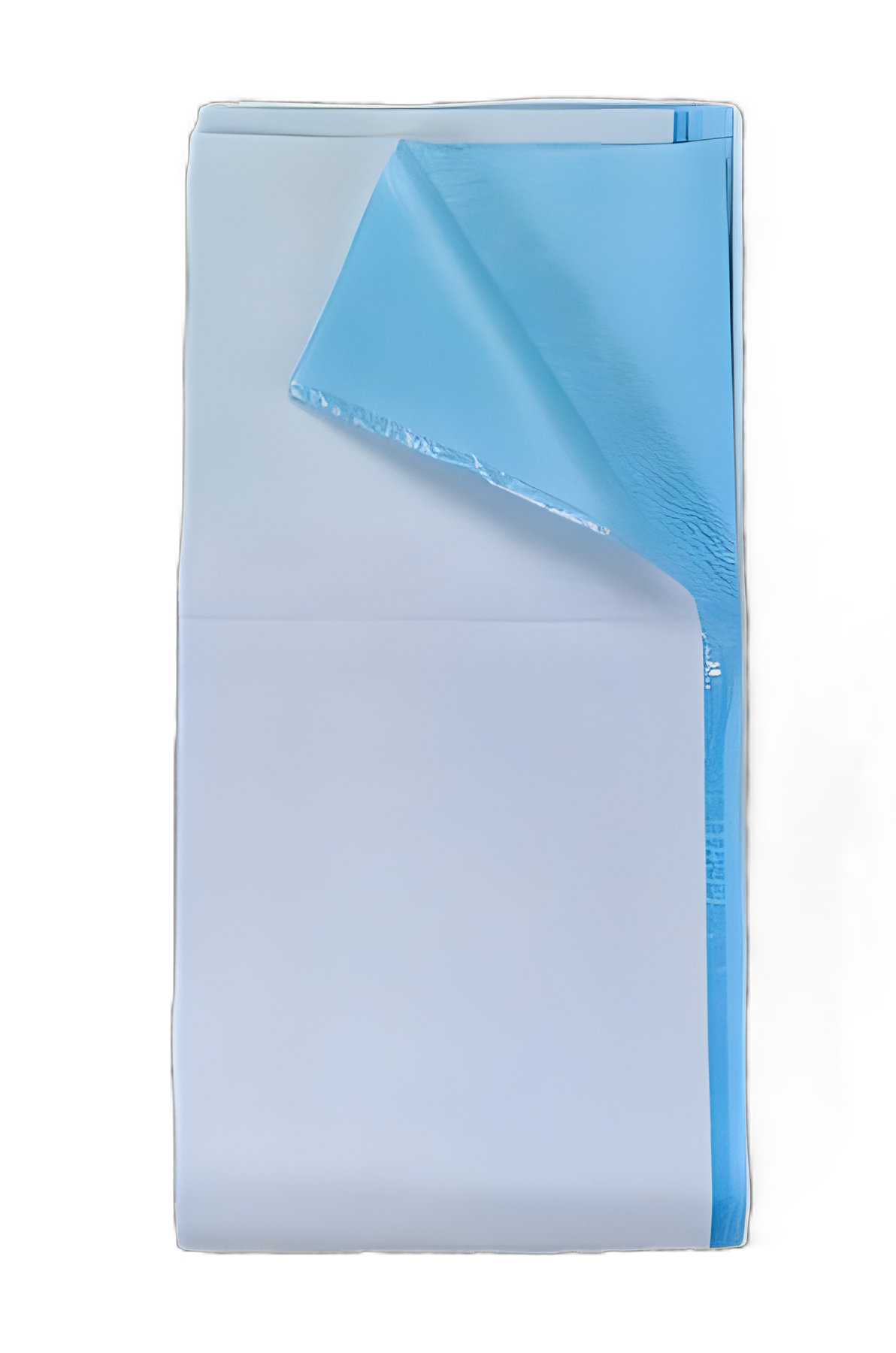 Stretcher Sheet Tidi® Ultiamte Flat Sheet 40 X 90 Inch Blue Double Re-Crepe (DRC) / Polyester Back Disposable