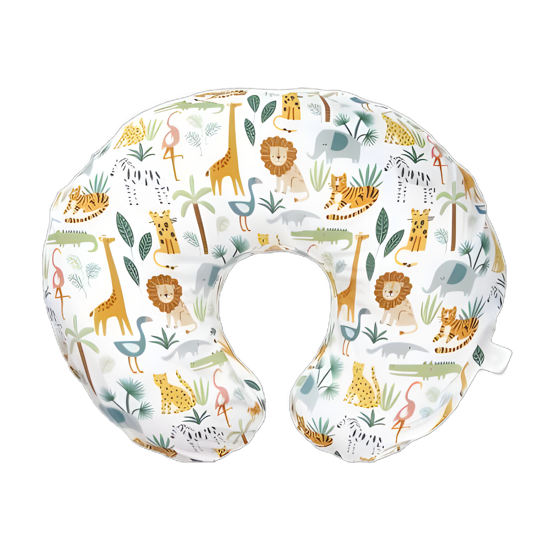 Boppy® Nursing Pillow - Jungle Design, 16 X 20 X 5-1/2 Inch, Machine Washable, Polyester Fill