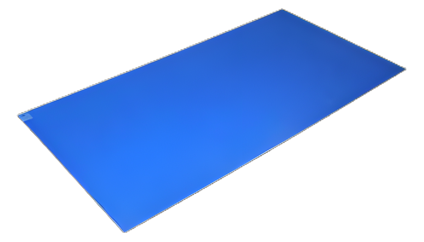 Poly Tack Blue Polyethylene Floor Mat 36x36 Inch for Cleanrooms