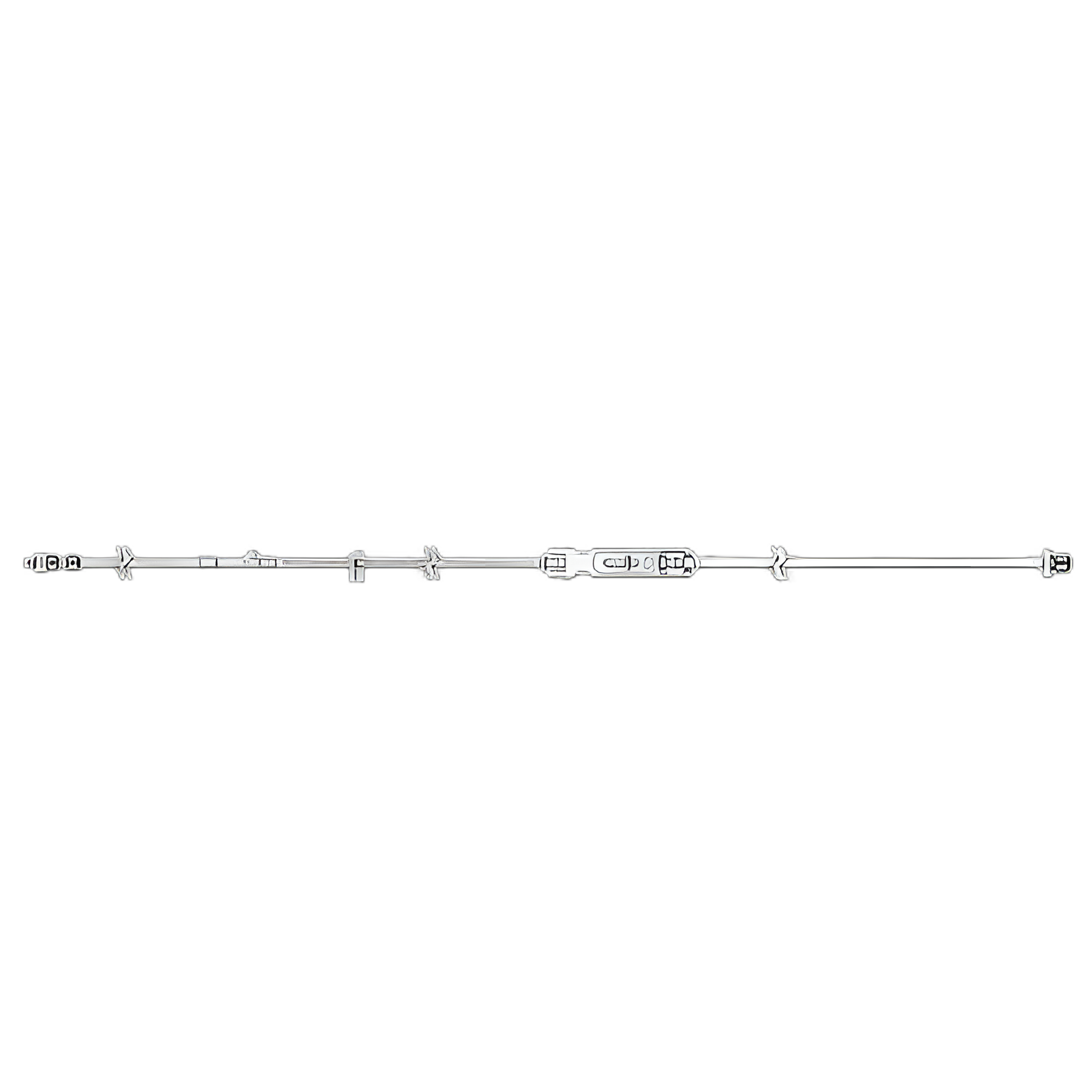 IV Pump Set Sapphire™ Pump Without Ports Without Filter 93 Inch Tubing Solution