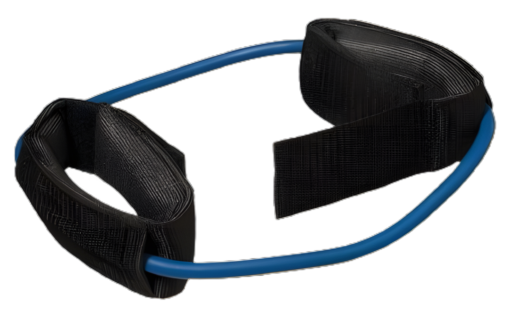 Exercise Resistance Tubing with Cuffs CanDo® Blue 35 Inch Circumference Heavy Resistance