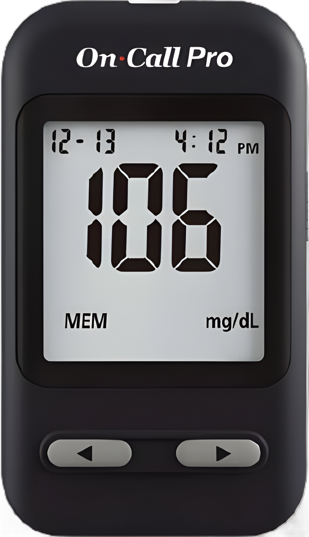 On Call® Pro Blood Glucose Meter - Fast 4-Second Results, 300 Memory Storage, No-Coding