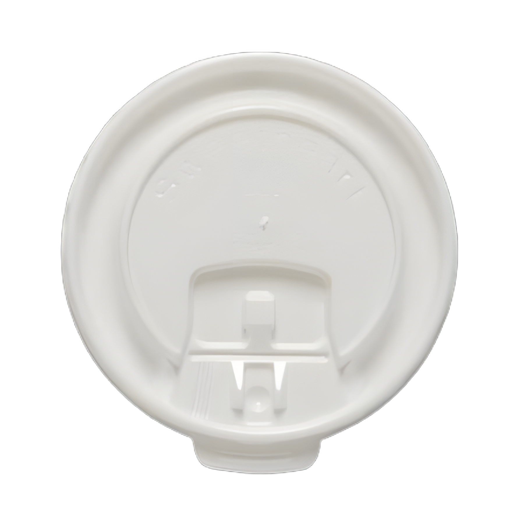 Lift Back and Lock Tab Cup Lids for Foam Cups, Fits 8 oz Cups, White, 2,000/Carton