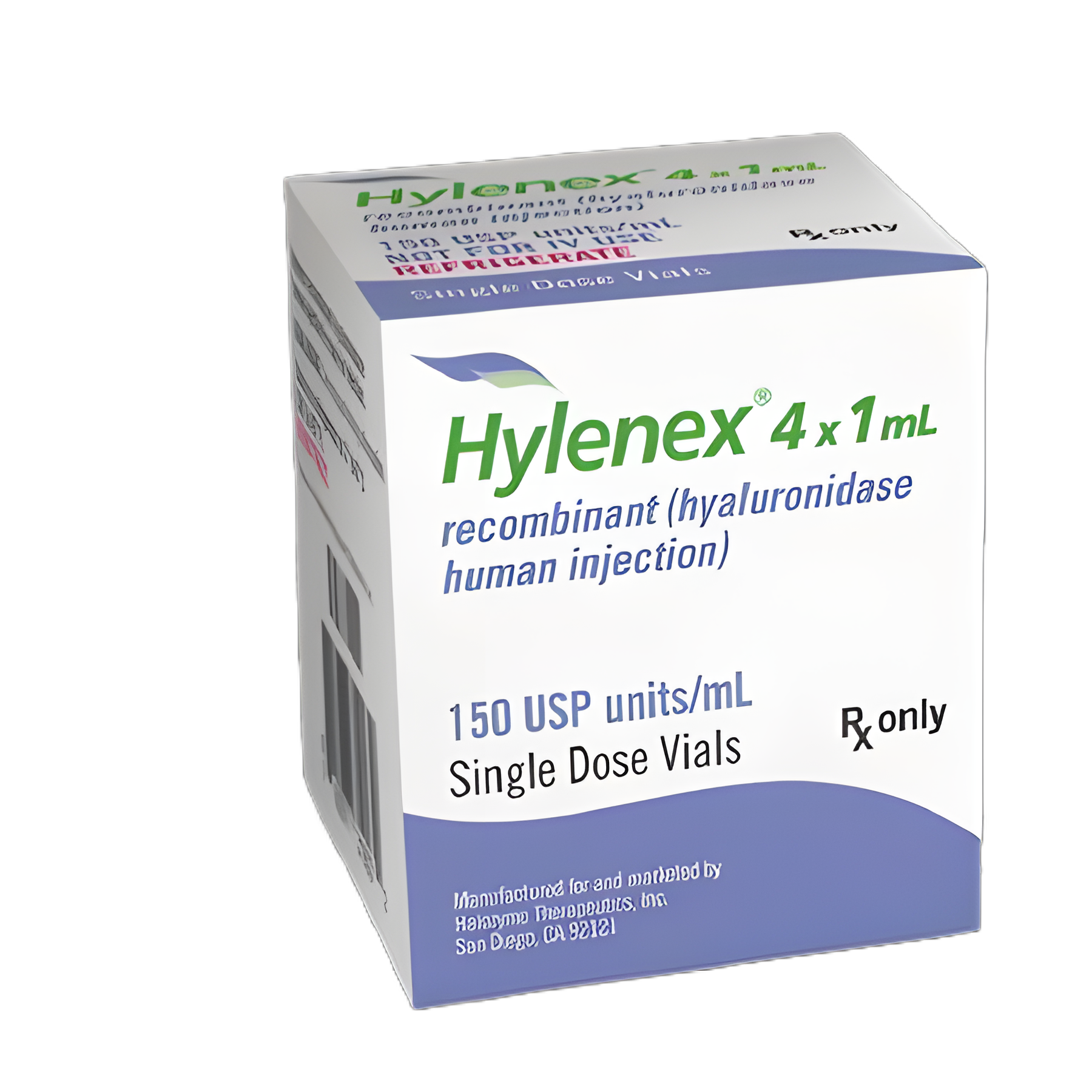 Hylenex® Hyaluronidase, Human Recombinant, Preservative Free 150 Unit / mL Injection Single-Dose Vial 1 mL - 18657011704