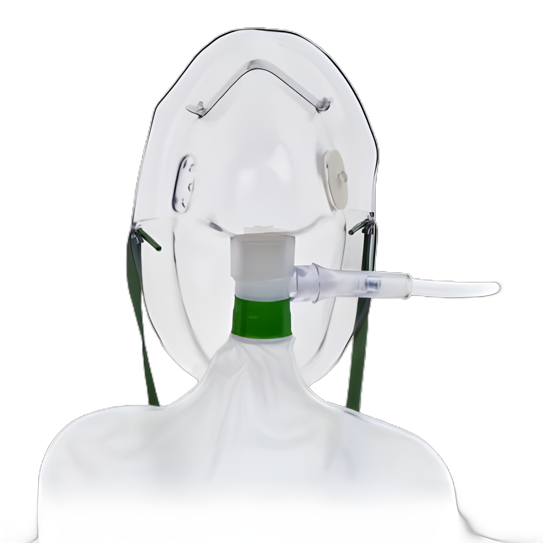 3-in-1 Mask Elongated Style Adult One Size Fits Most Adjustable Head Strap / Nose Clip