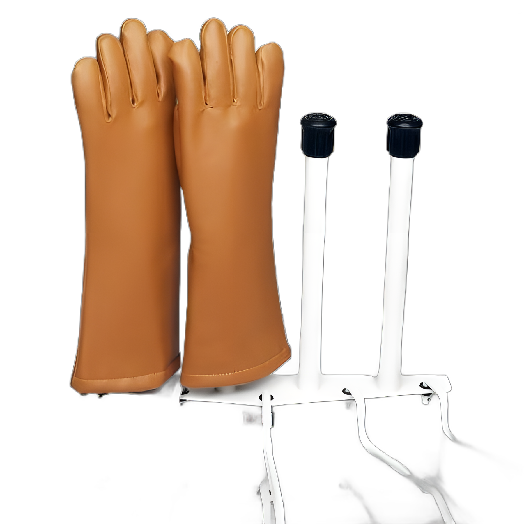 X-Ray Glove Rack Kit Glove-Rak Horizontal Mounted 2 Pair Capacity White Powder-Coated Metal