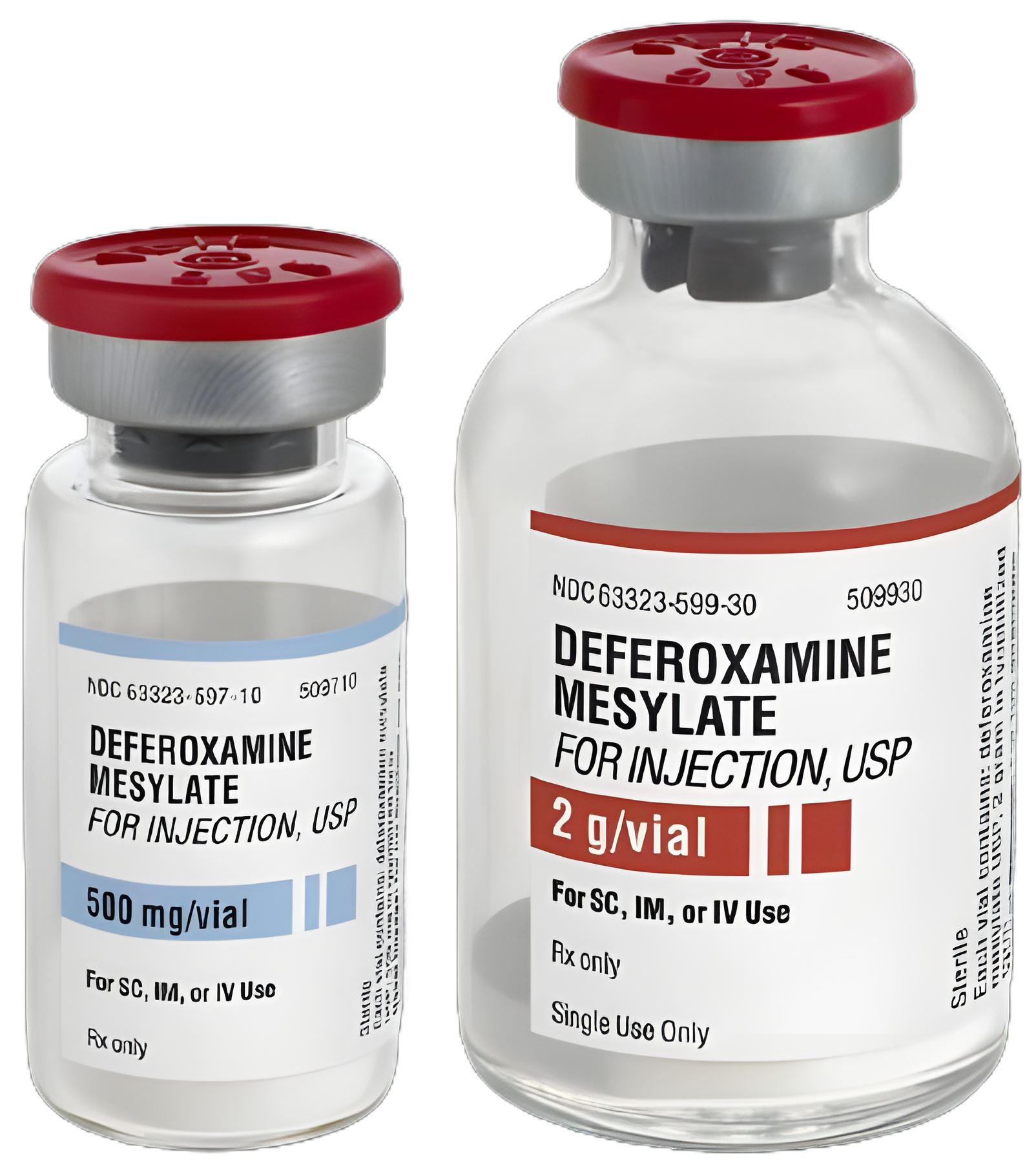 Deferoxamine Mesylate, Preservative Free 500 mg Injection Vial