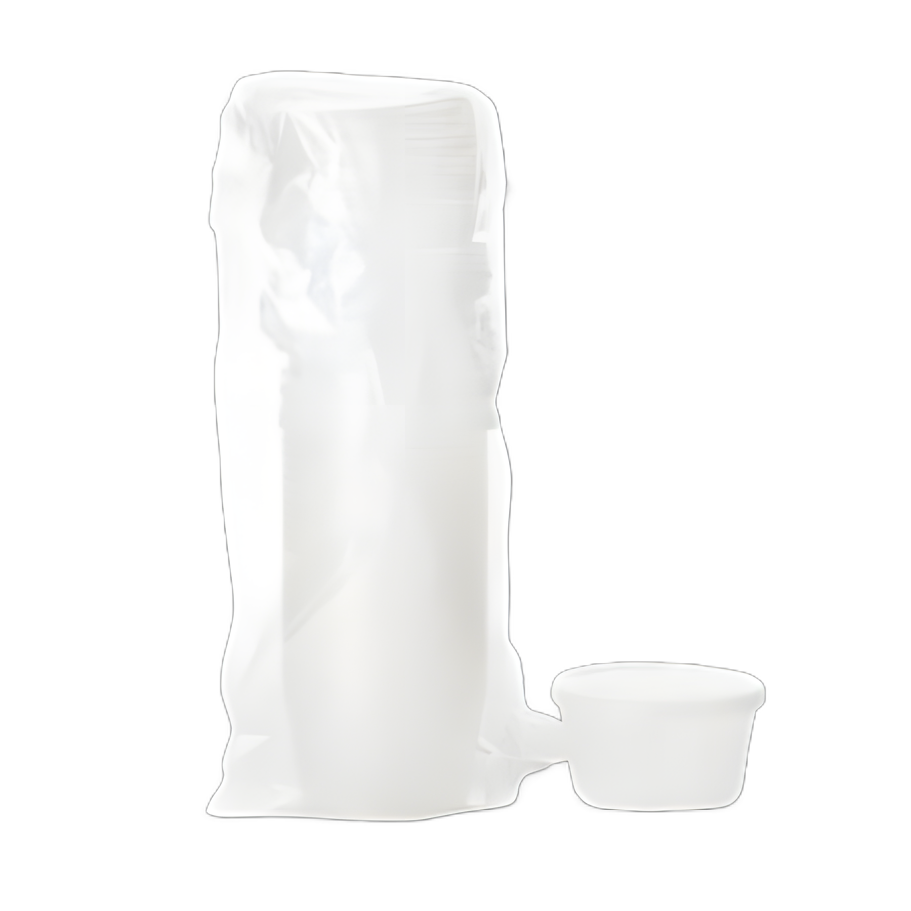 Dawn Mist® Denture Cup 8 oz. Clear Snap-On Lid Single Patient Use