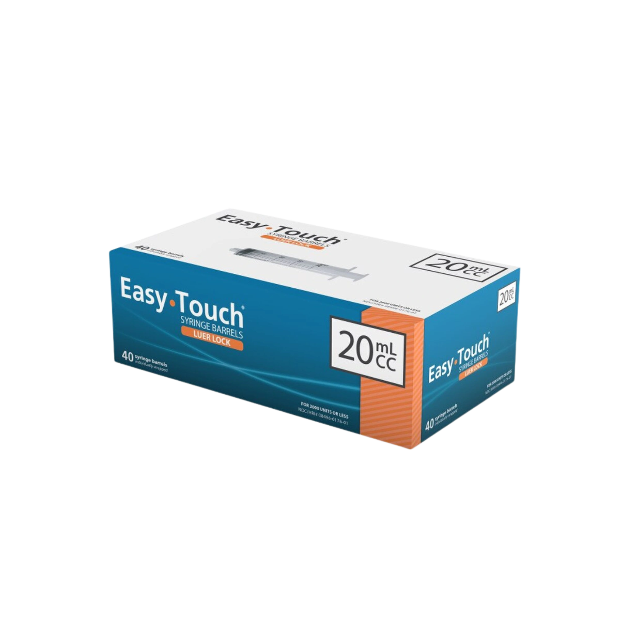 EasyTouch™ 20 mL Syringe Only with Luer Lock Tip