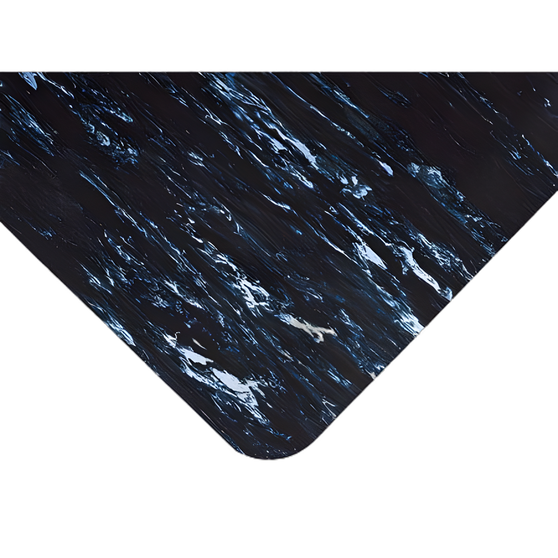 Sof-Tyle™ Marble Mat Anti-Fatigue Floor Mat 3x12 Ft - Marbled Black for Medical Environments