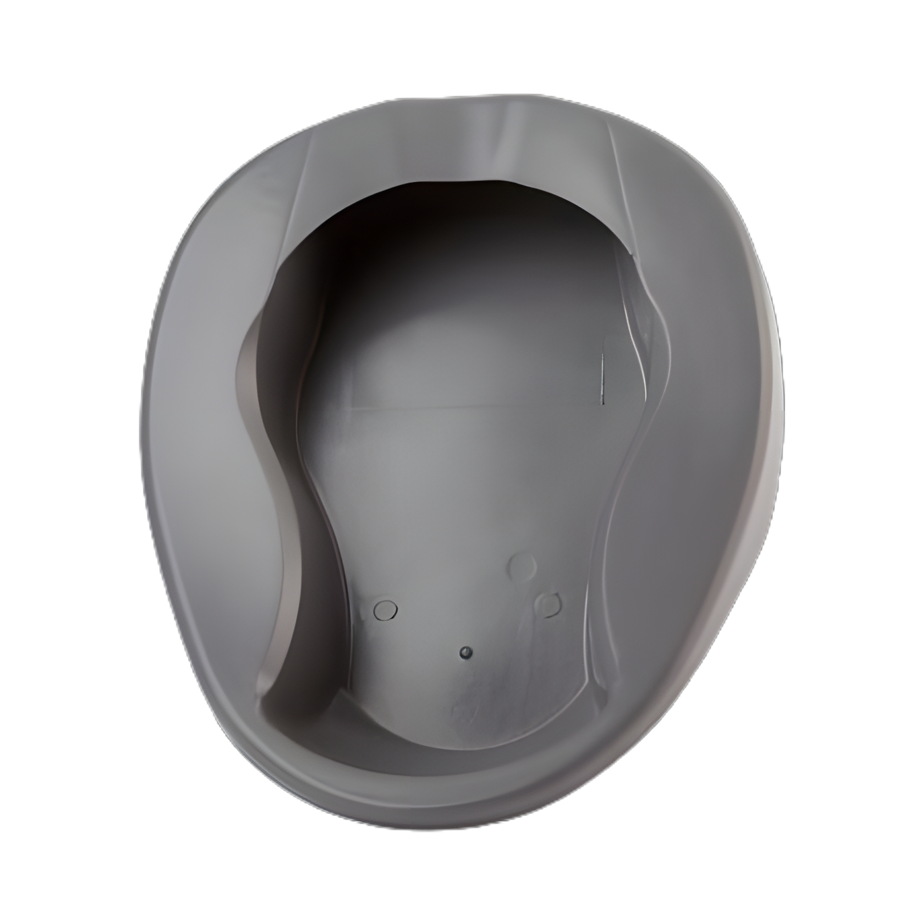McKesson Graphite Pontoon Bedpan 2 Quart / 1893 mL - Durable Plastic, Latex-Free