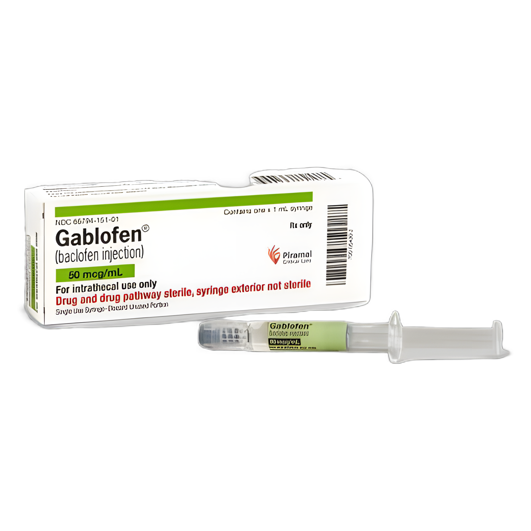 Gablofen® Baclofen 50 mcg/mL Injection Prefilled Syringe for Muscle Relaxation