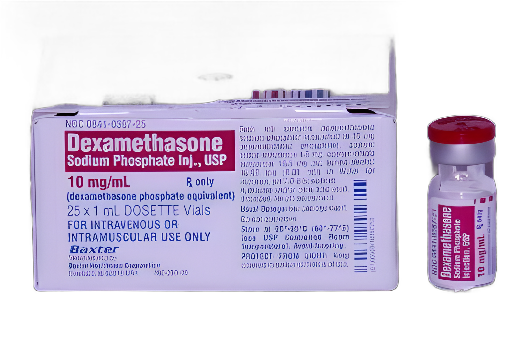 Dexamethasone Sodium Phosphate 10 mg / mL Injection Single-Dose Vial 1 mL - 00641036725