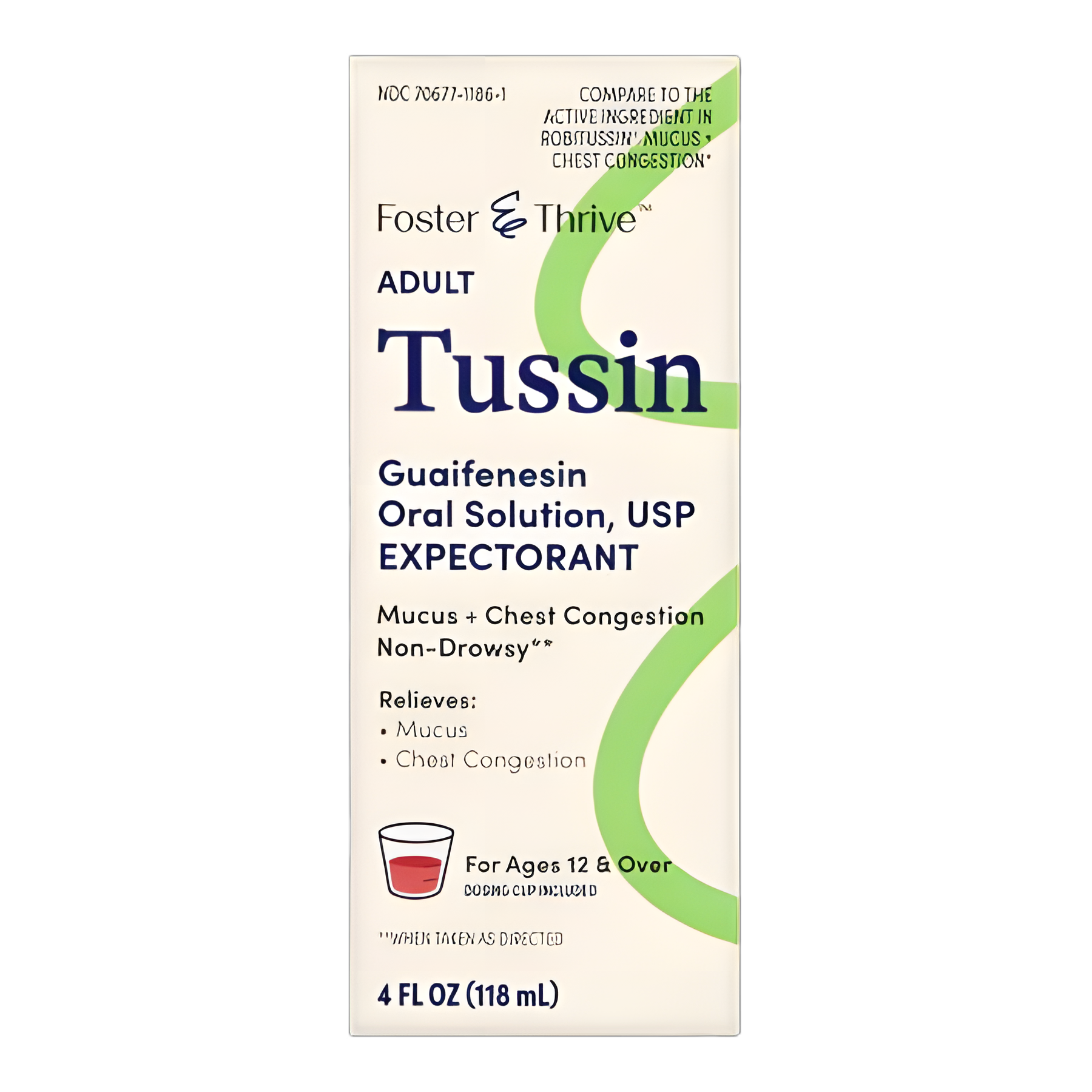Cold and Cough Relief Foster & Thrive™ 200 mg / 5 mL Strength Syrup 4 oz.