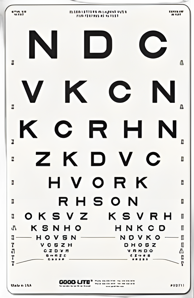 Eye Chart Good-Lite® 10 Foot Distance Acuity Test - 600711